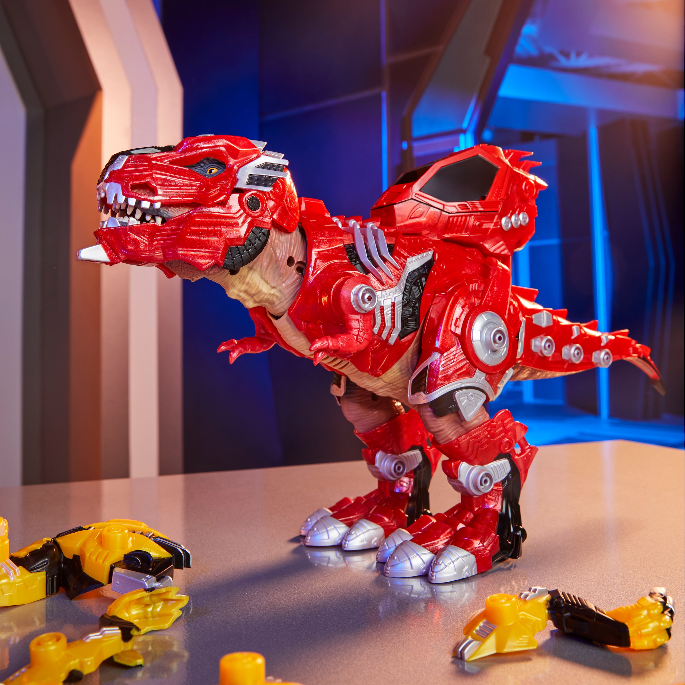 MGA ENTERTAINMENT Actionfigur »Armosaurs Armor-Up Dinosaur- T-Rex - Ajax« mit Soundeffekt