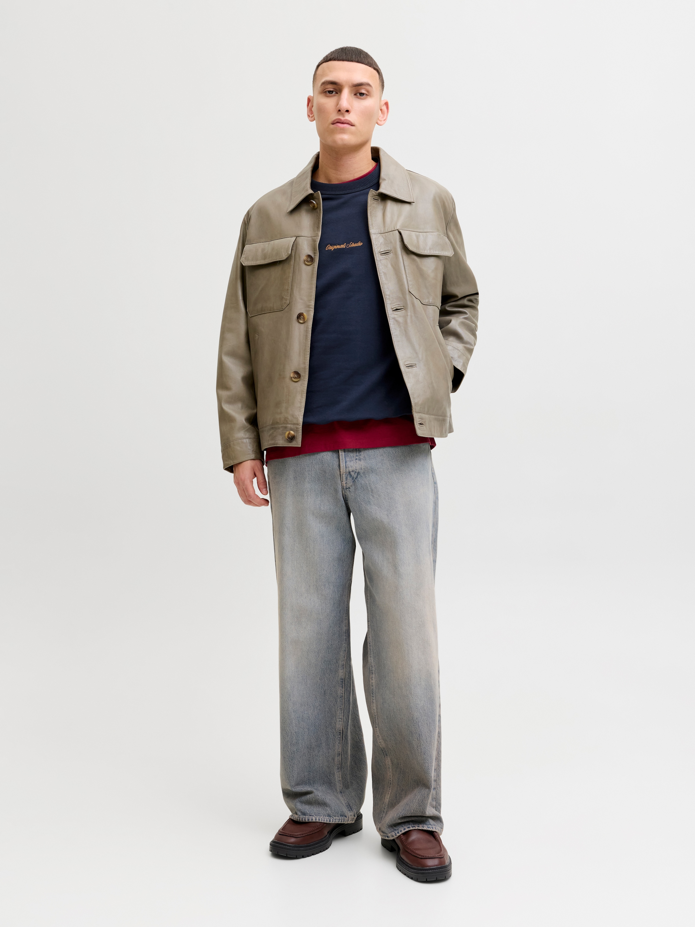 Jack & Jones Sweatshirt »JORNORREBRO EMB SWEAT CREW NOOS«, mit Logo Print
