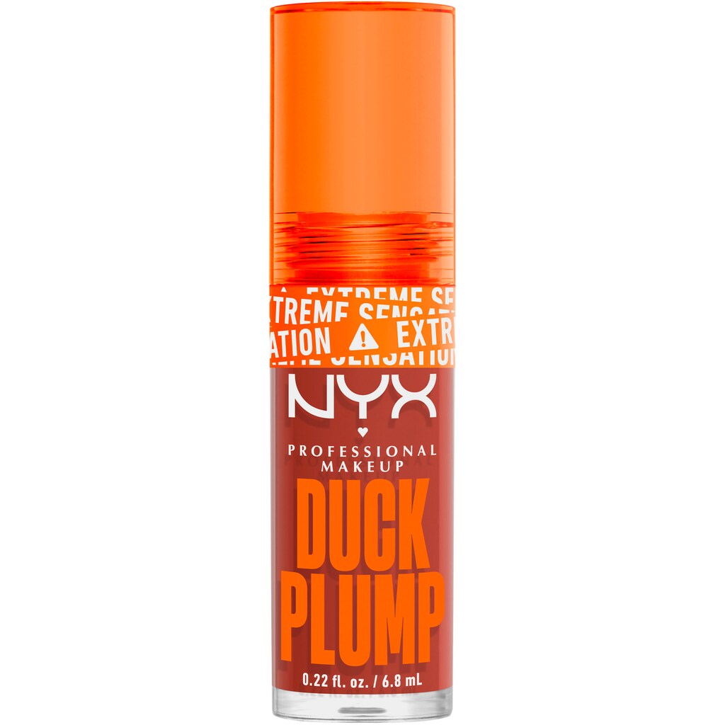 NYX Lipgloss »NYX Professional Makeup Duck Plump Brown of Applause«, mit Collagen