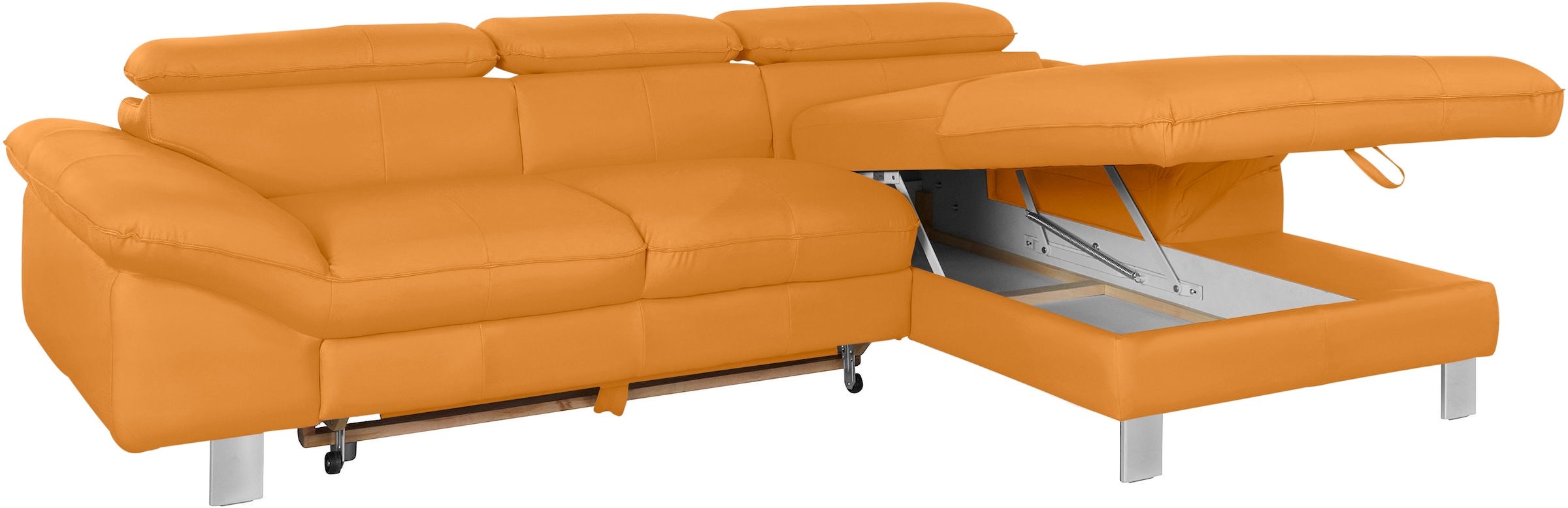 COTTA Ecksofa Driver, mit Kopfteilverstellung, wahlweise mit Bettfunktion