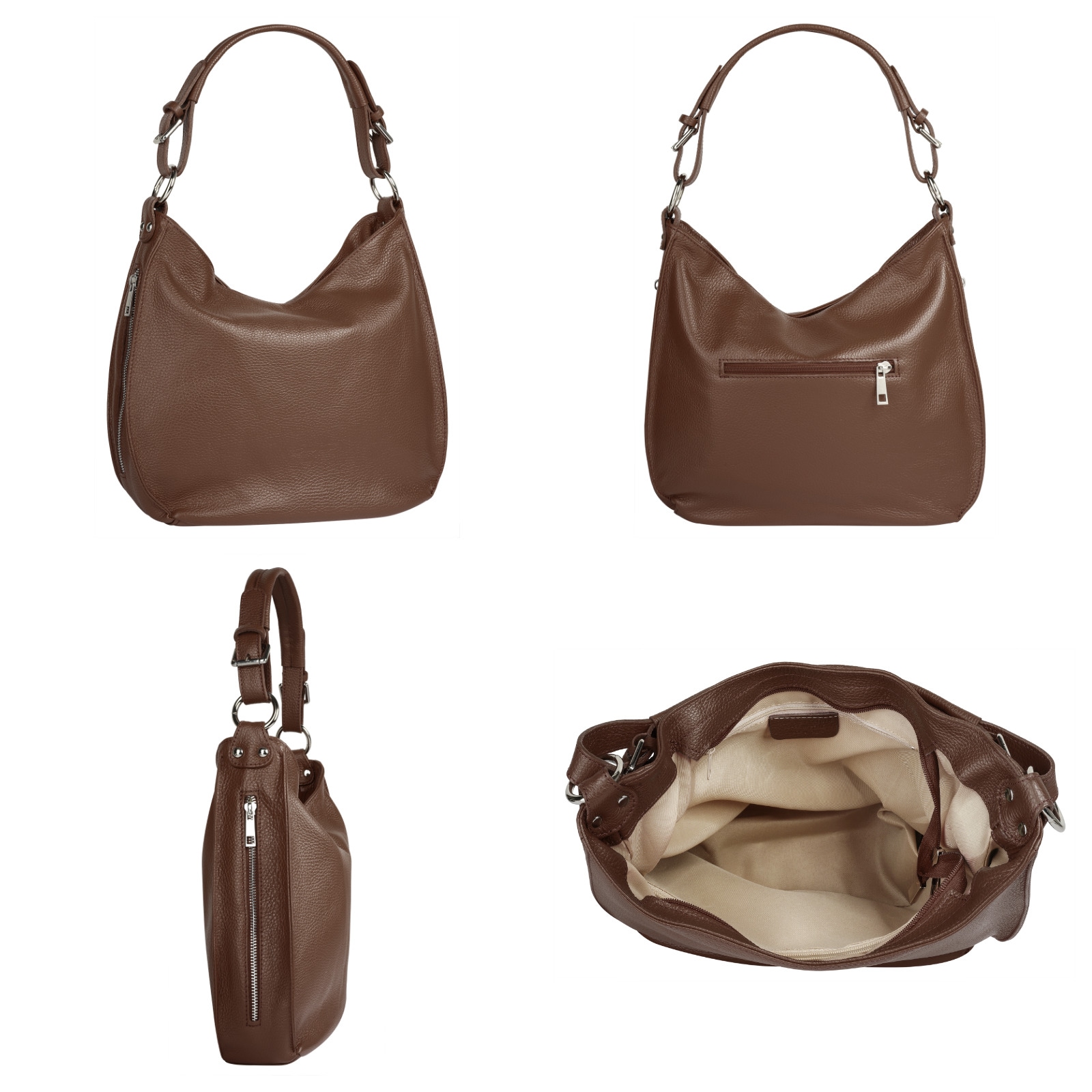 Samantha Look Shopper, echt Leder, Made in Italy