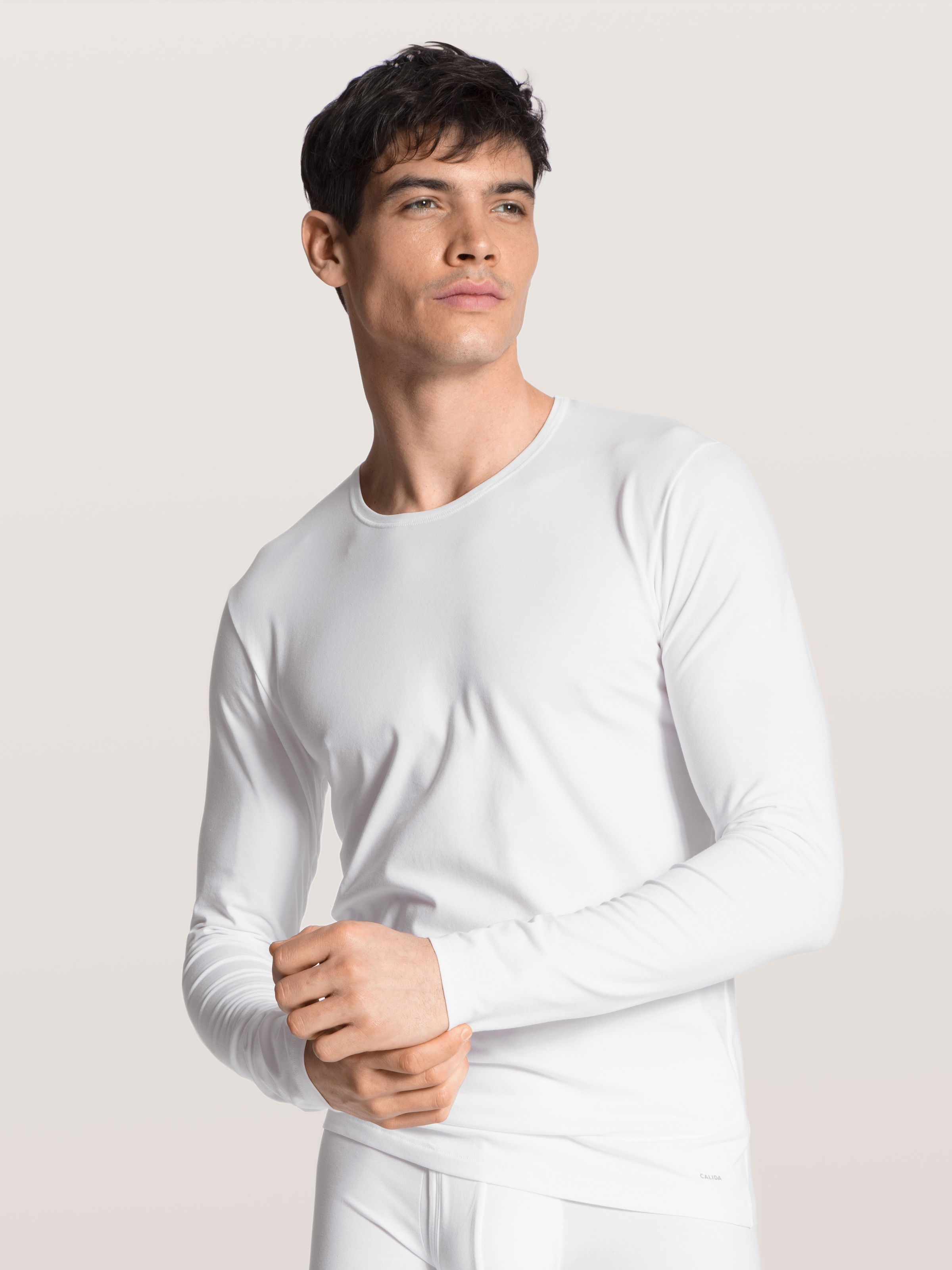 CALIDA Langarmshirt »Cotton Code«, mit Rundhalsausschnitt