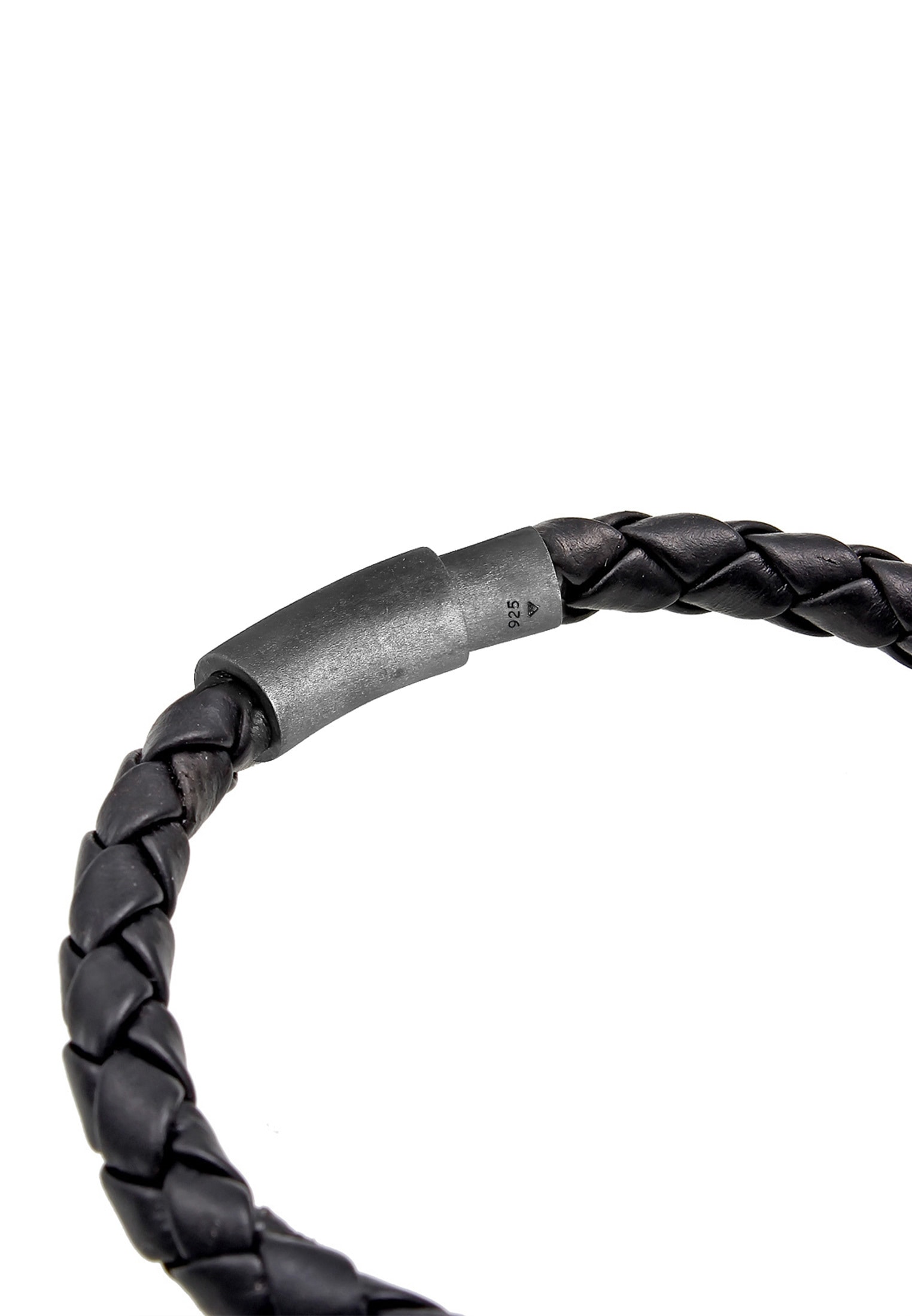 Kuzzoi Lederarmband »Armband Herren Echtleder Rund Geflochten Magnetverschluss«