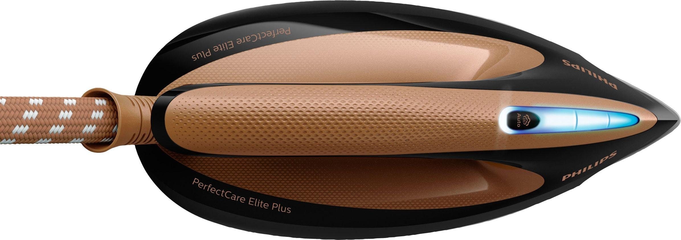 Philips Dampfbügelstation »GC9682/80 PerfectCare Elite Plus«, inkl. Bügelbrett GC221/98, T-IonicGlide Premium-Bügelsohle