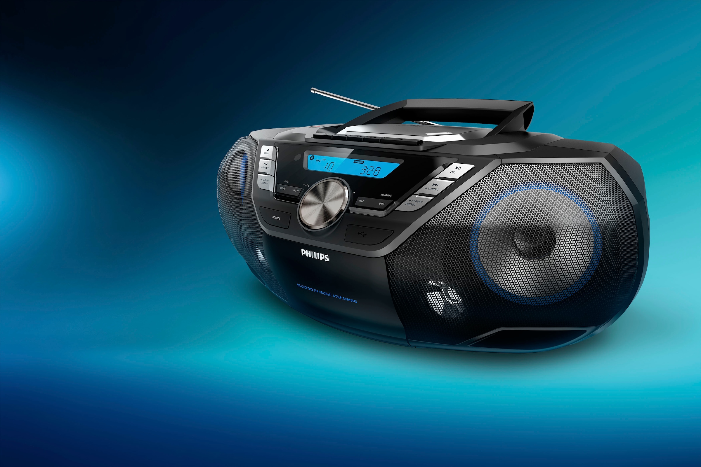 Philips Radio »AZB798T«, (Bluetooth Digitalradio (DAB+)-UKW mit RDS 12 W)
