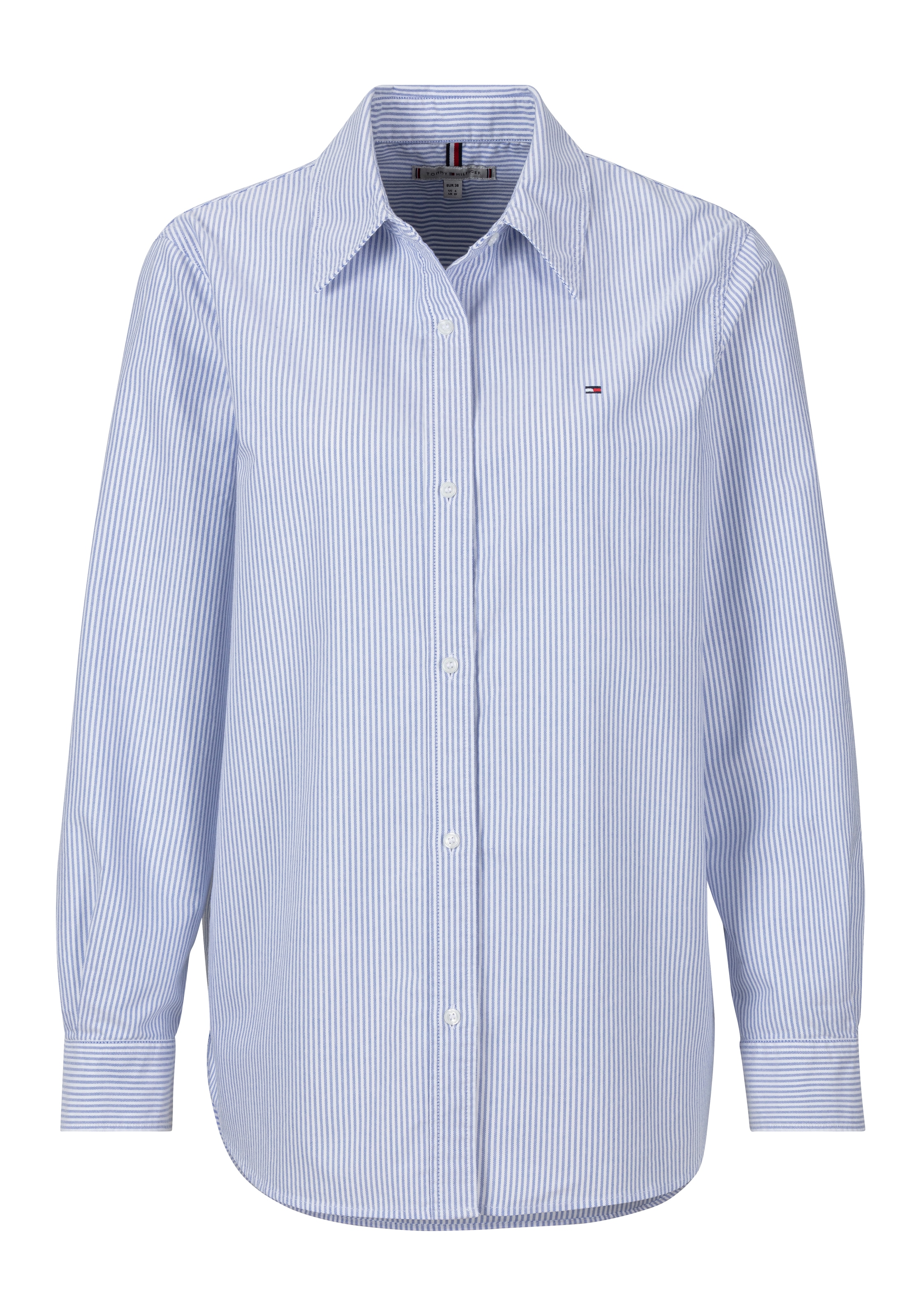 Tommy Hilfiger Hemdbluse »OXFORD RELAXED FIT SHIRT«, mit aufgestickter Flag