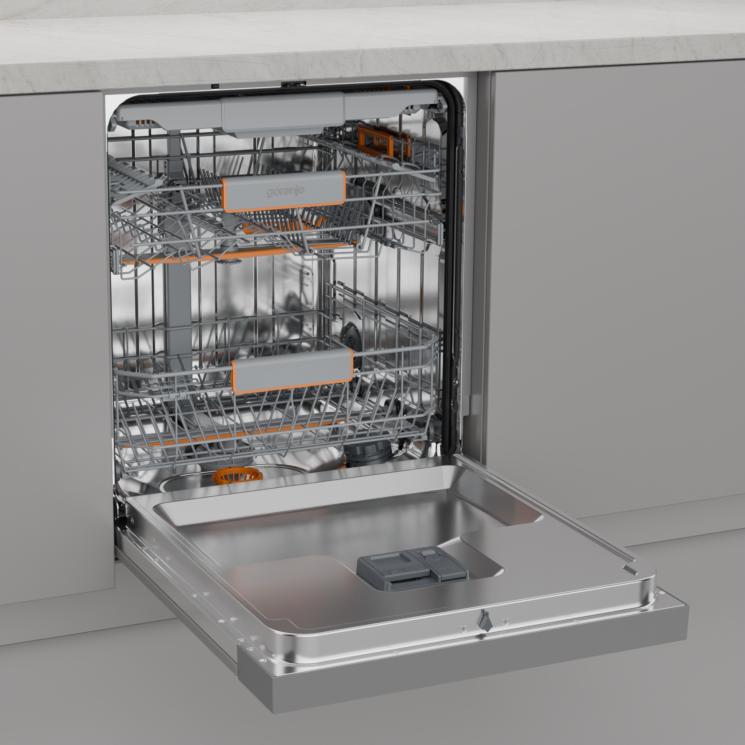GORENJE teilintegrierbarer Geschirrspüler »GI673A92X«, 16 Maßgedecke, TotalDry - auto. Türöffnung