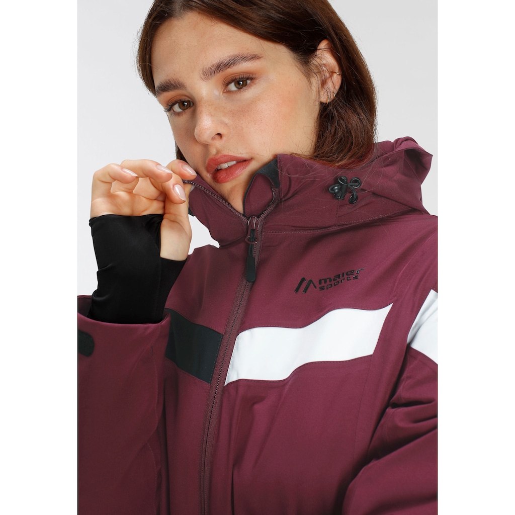 Maier Sports Skijacke »Ski Jacke wattiert Damen«, mit Kapuze