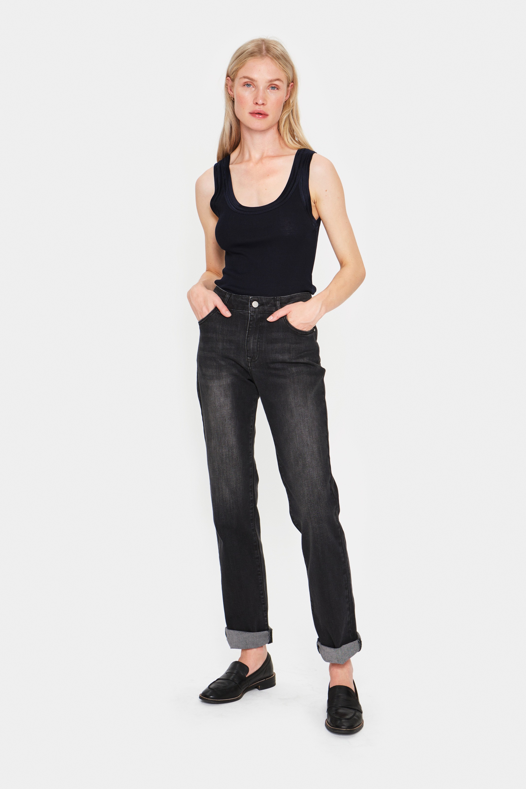 Saint Tropez Tanktop »SZ-MAYA TANK TOP«, mit Seidenanteil