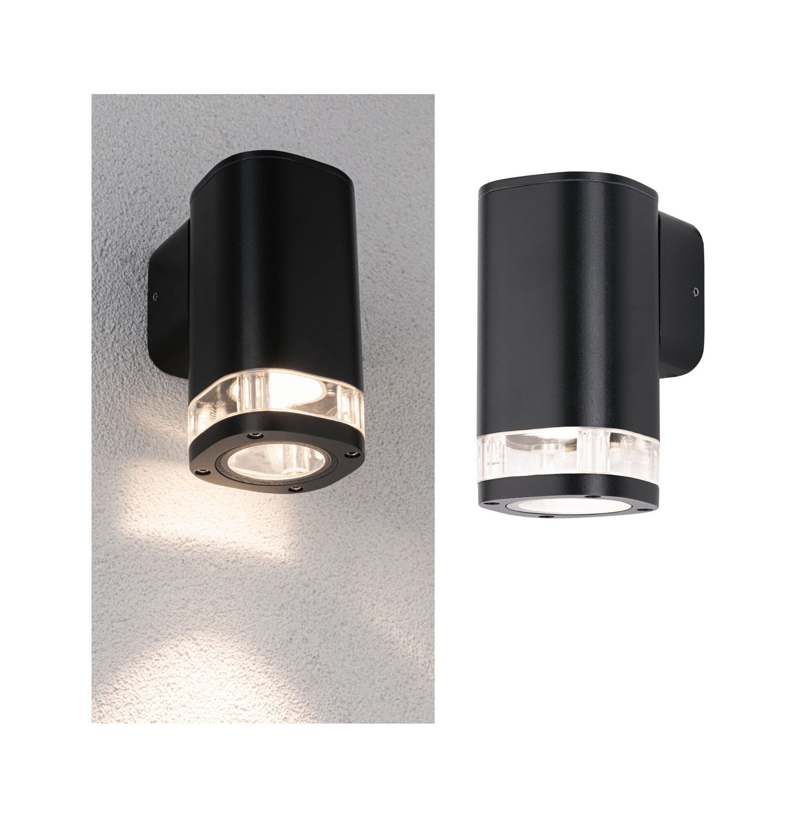 Paulmann Außen-Wandleuchte »Colum IP44 80x112mm max. 20W 230V Anthrazit Aluminium«, 1 flammig, Leuchtmittel GU10 | ohne Leuchtmittel, seewasserresistent