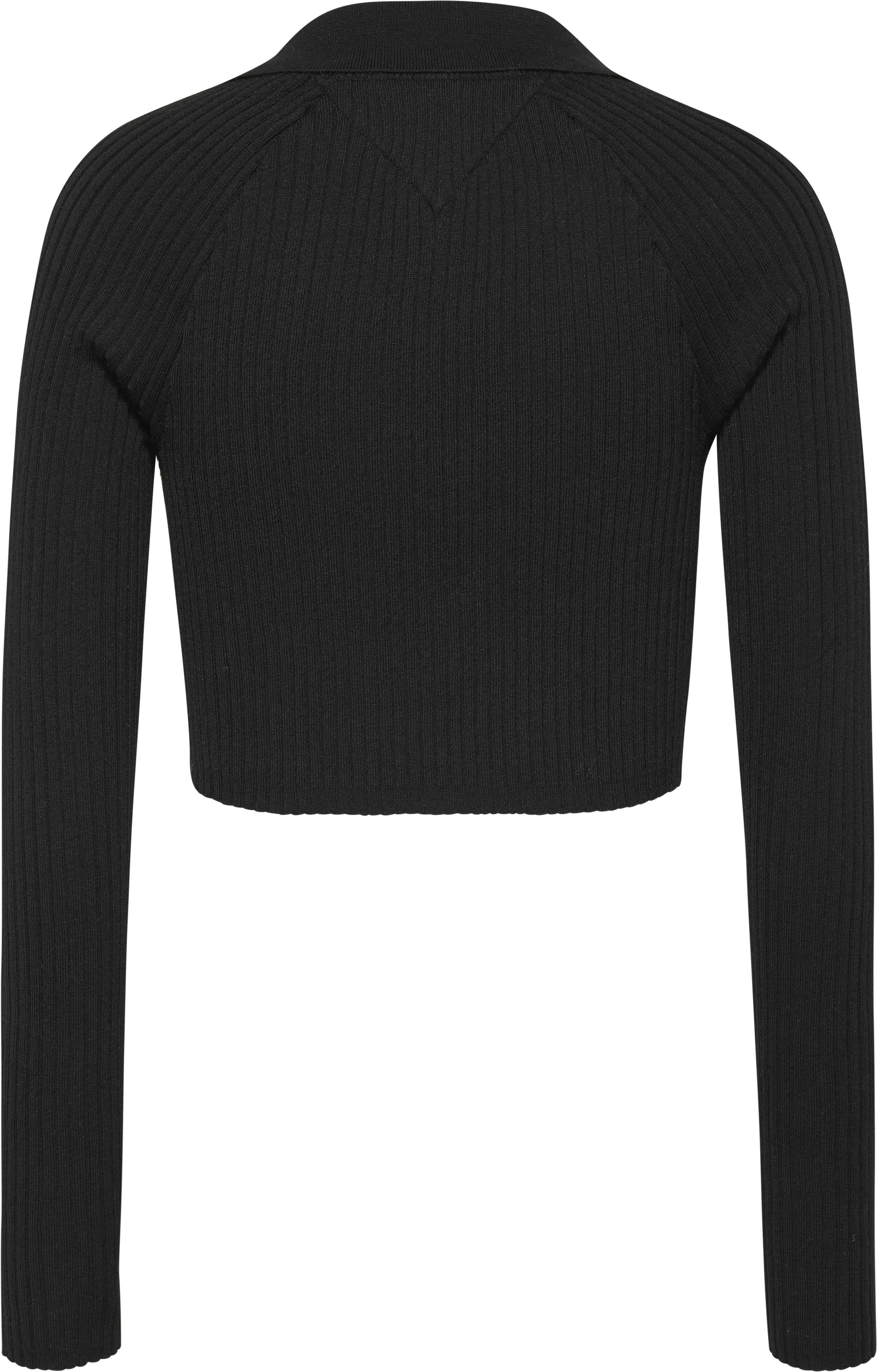 Tommy Jeans Strickpullover »TJW BADGE RIB COLLAR SWEATER«, mit Kragen & Tommy Jeans Badge