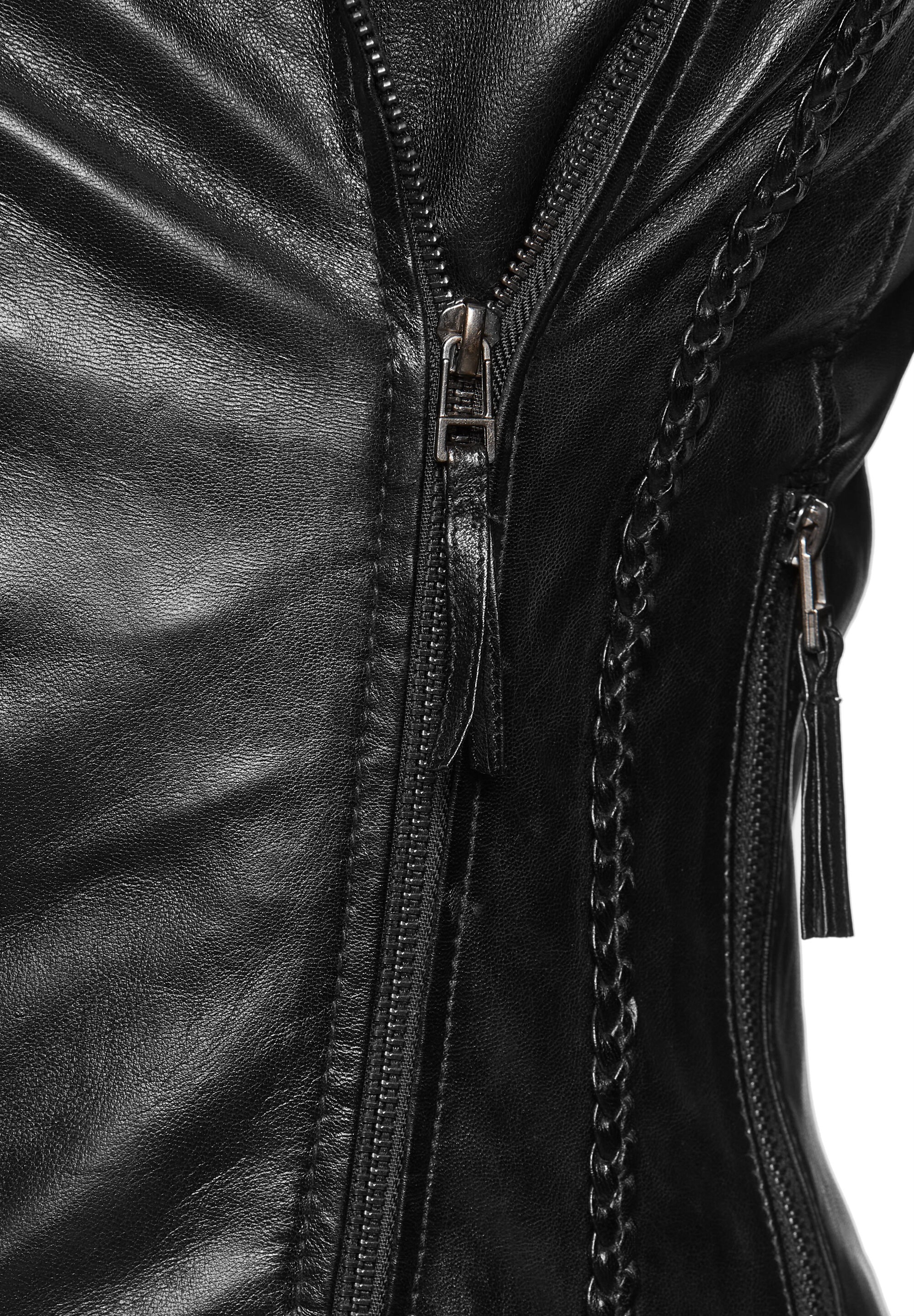 7eleven Bikerjacke »SEJADY« ohne Kapuze mit Ziernähten