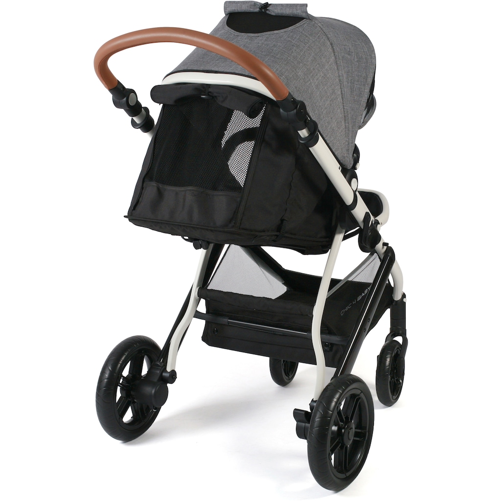 CHIC4BABY Kombi-Kinderwagen »Torre, Melange Grau«, 15 kg