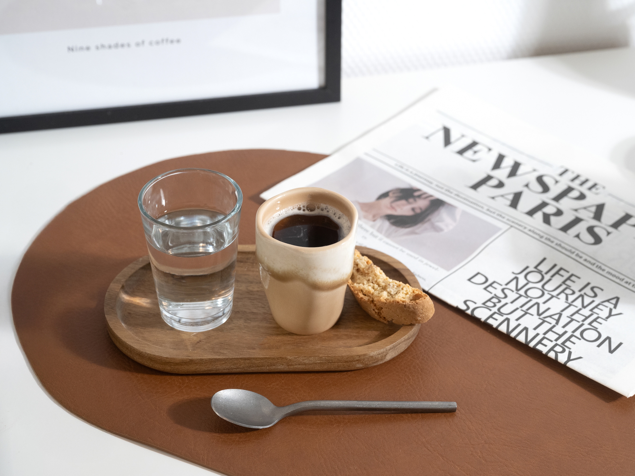 CreaTable Espressotasse »Squeezy Mocha Mousse, Espressobecher 4-tlg« Einzigartige Optik, Reaktivglasur