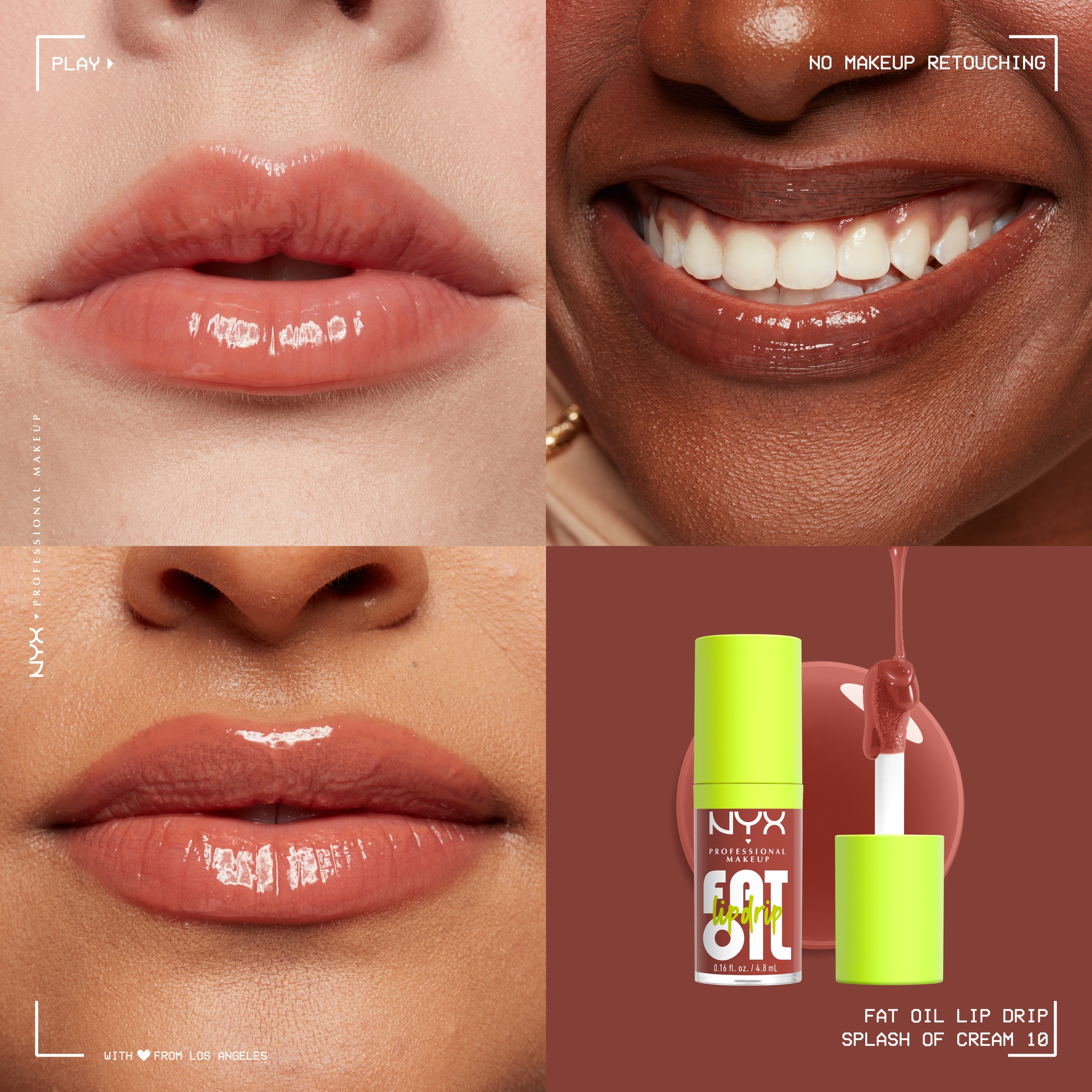 NYX Lipgloss »Makeup Fat Oil Lip Drip«, mit natürlichen Inhaltstoffen