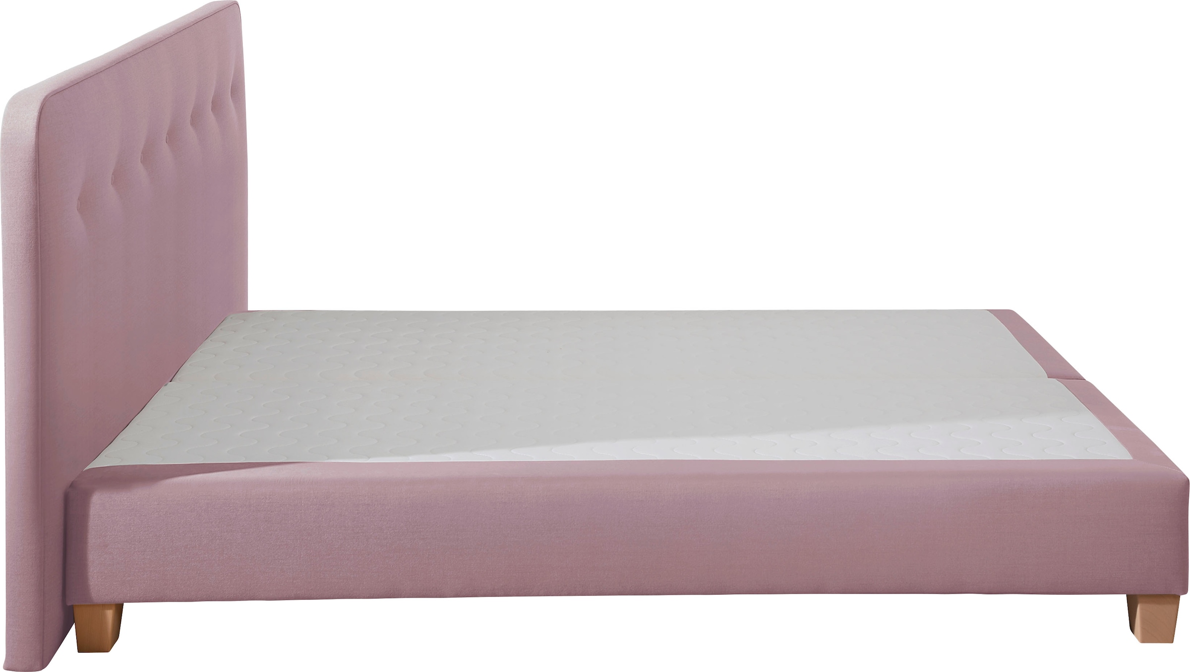 Home affaire Boxspringbett »Fargo«, inkl. Topper, in 3 Matratzenarten, in Samt- oder Strukturstoff