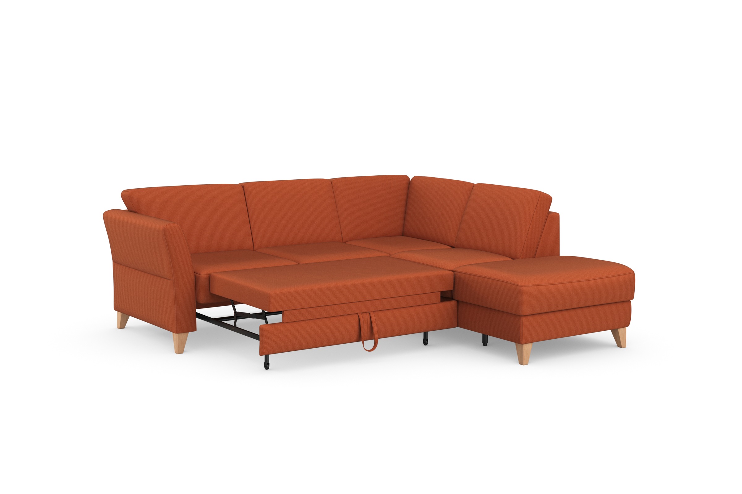 sit&more Ecksofa »Visby L-Form«, Wahlweise mit Bettfunktion und Stauraum, frei im Raum stellbar