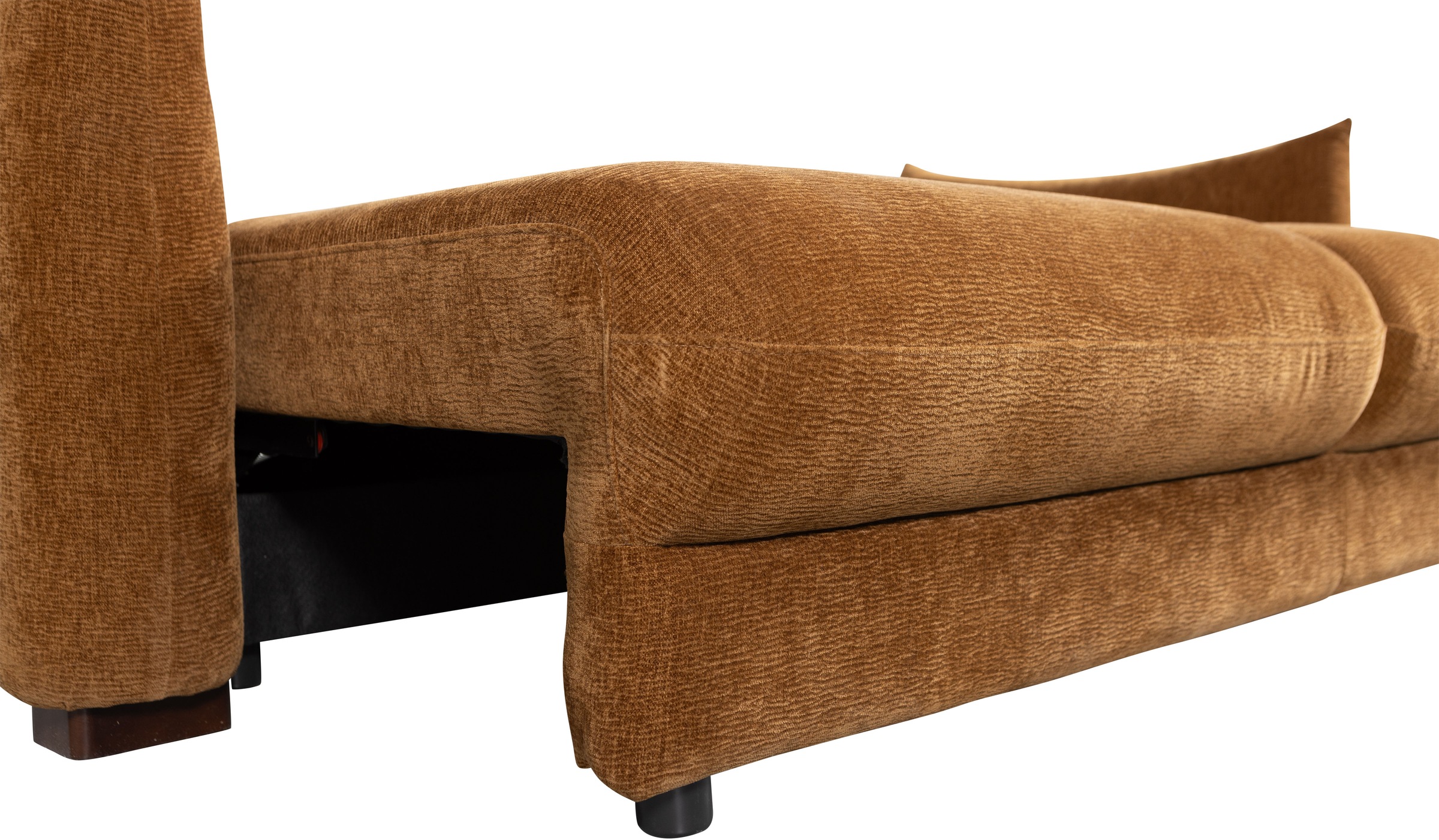 WOOOD Schlafsofa »Jonne Strukturbezug mit Schlaffunktion, H 92 x B 233 x T 105 cm« Tragkraft 220 kg, Sitzbreite 192 cm, Geringe Verschleißfestigkeit