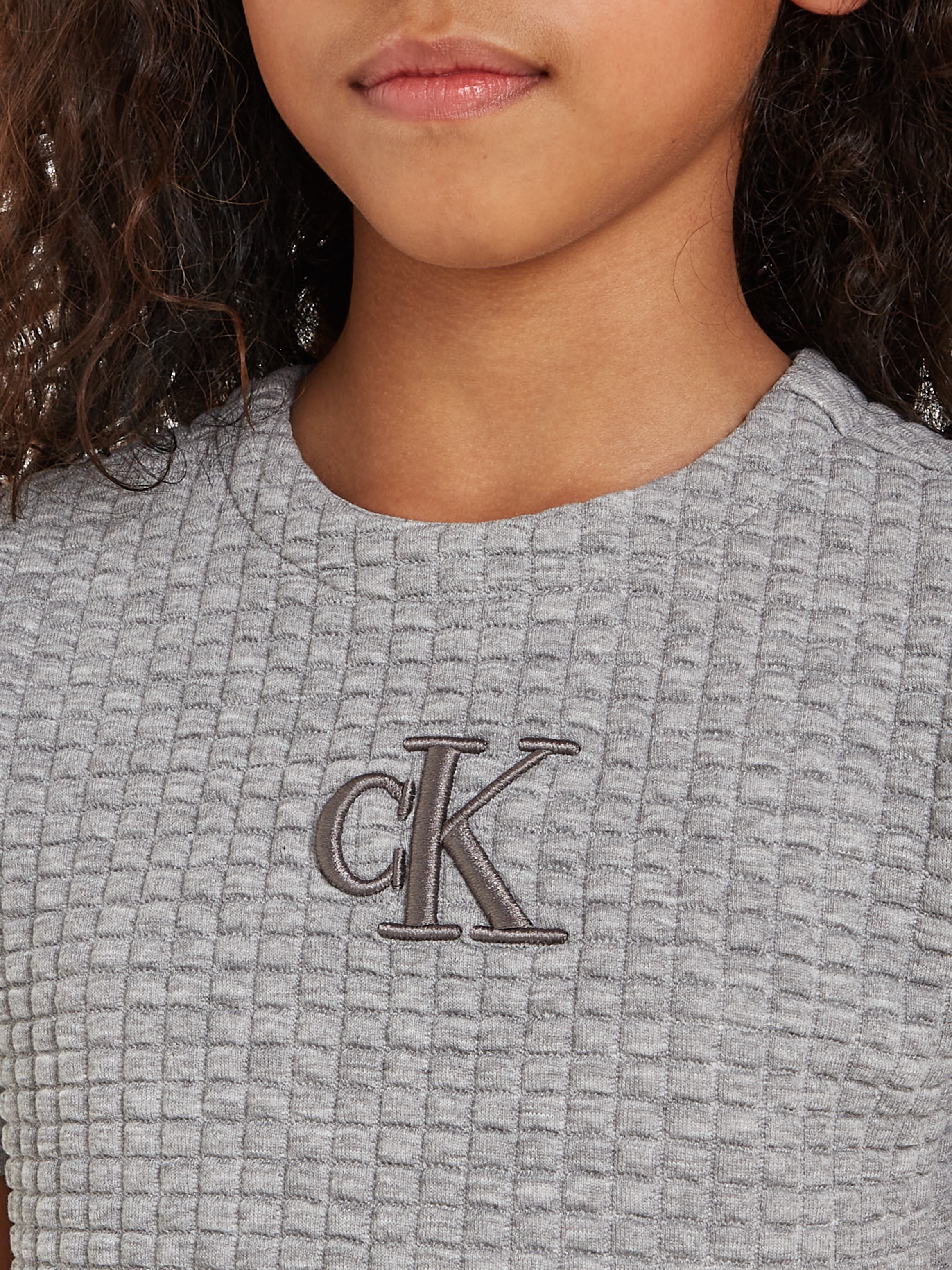 Calvin Klein Jeans Jerseykleid »JACQUARD QUILTED SS DRESS«, für Kinder bis 16 Jahre