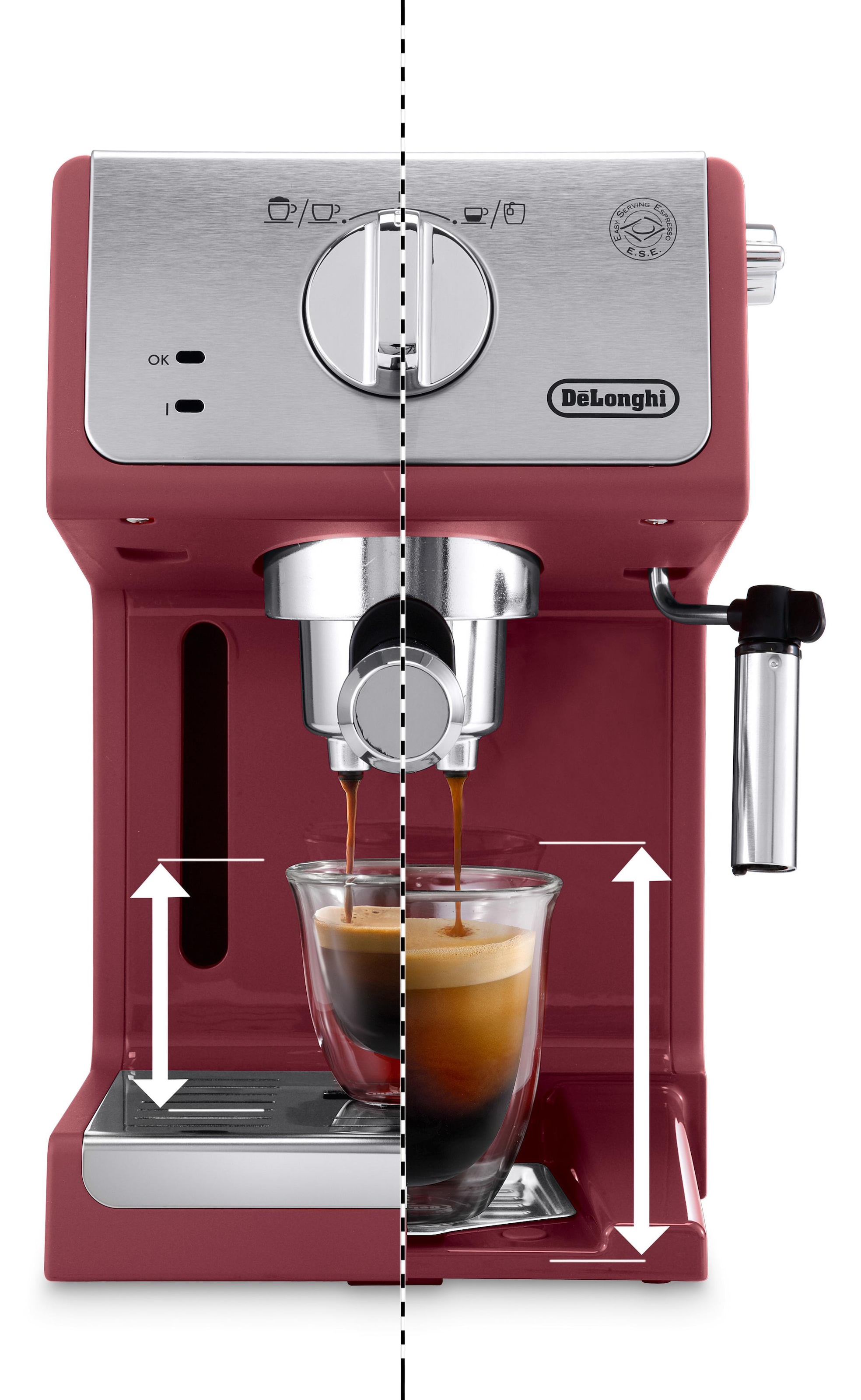 De'Longhi Espressomaschine »Active Line ECP 33.21.R«, Siebträger, 1100 Watt, 15 Bar