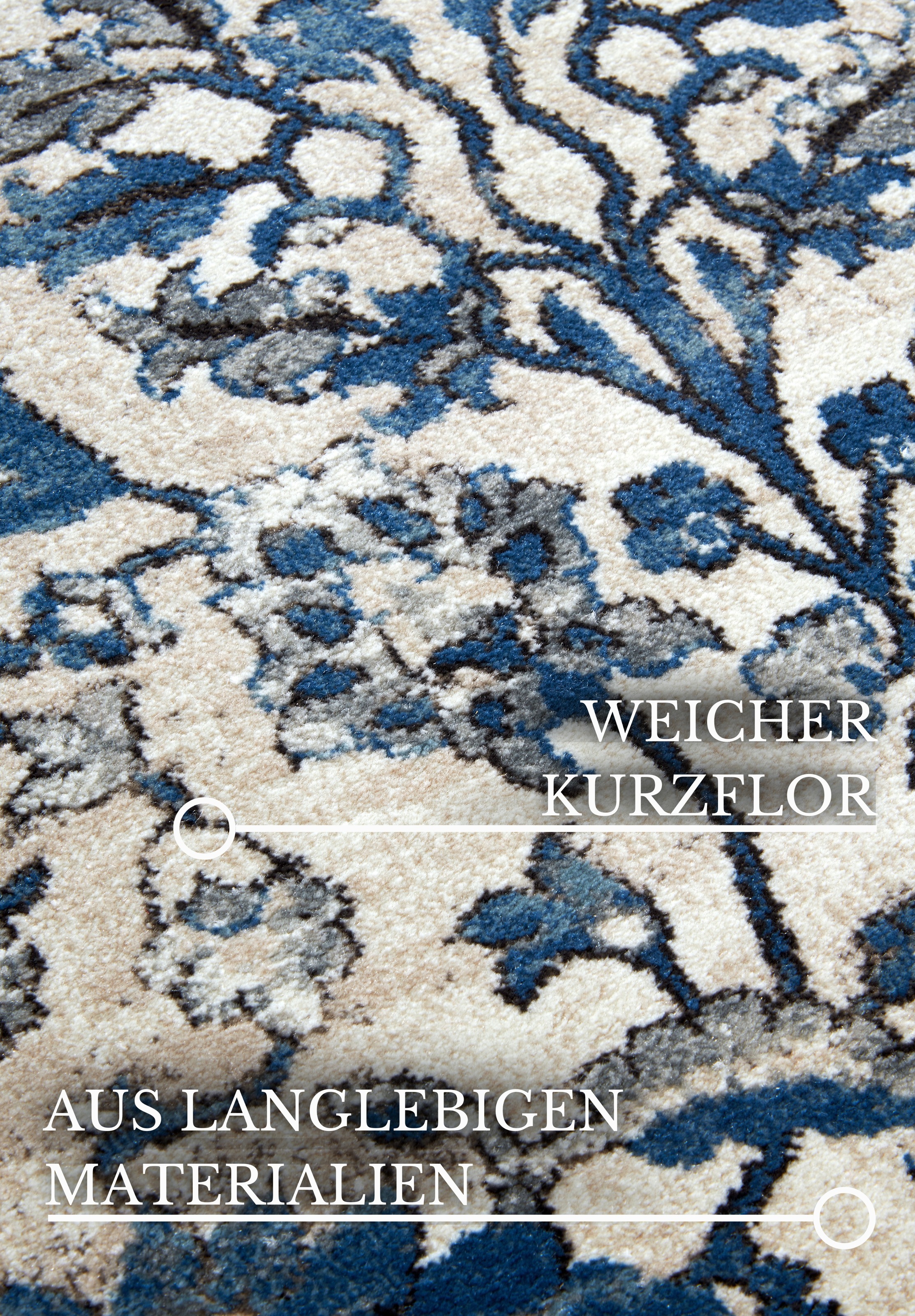 Villeroy & Boch Teppich »Ernest«, rechteckig, 11 mm Höhe, Läufer, Orientalisch, Wohnzimmer, Schlafzimmer, Klassisch, Kurzflor