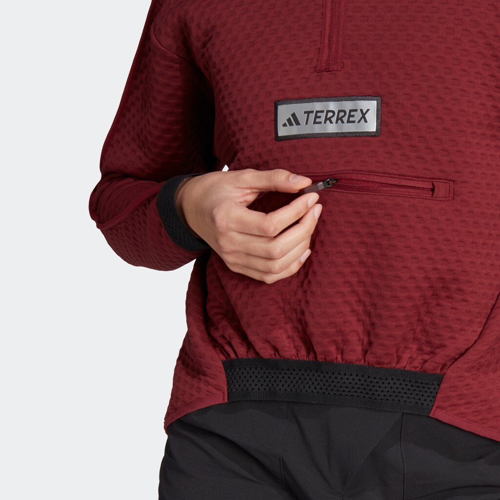 adidas TERREX Funktionsshirt »TERREX UTILITAS HALFZIP FLEECEJACKE«