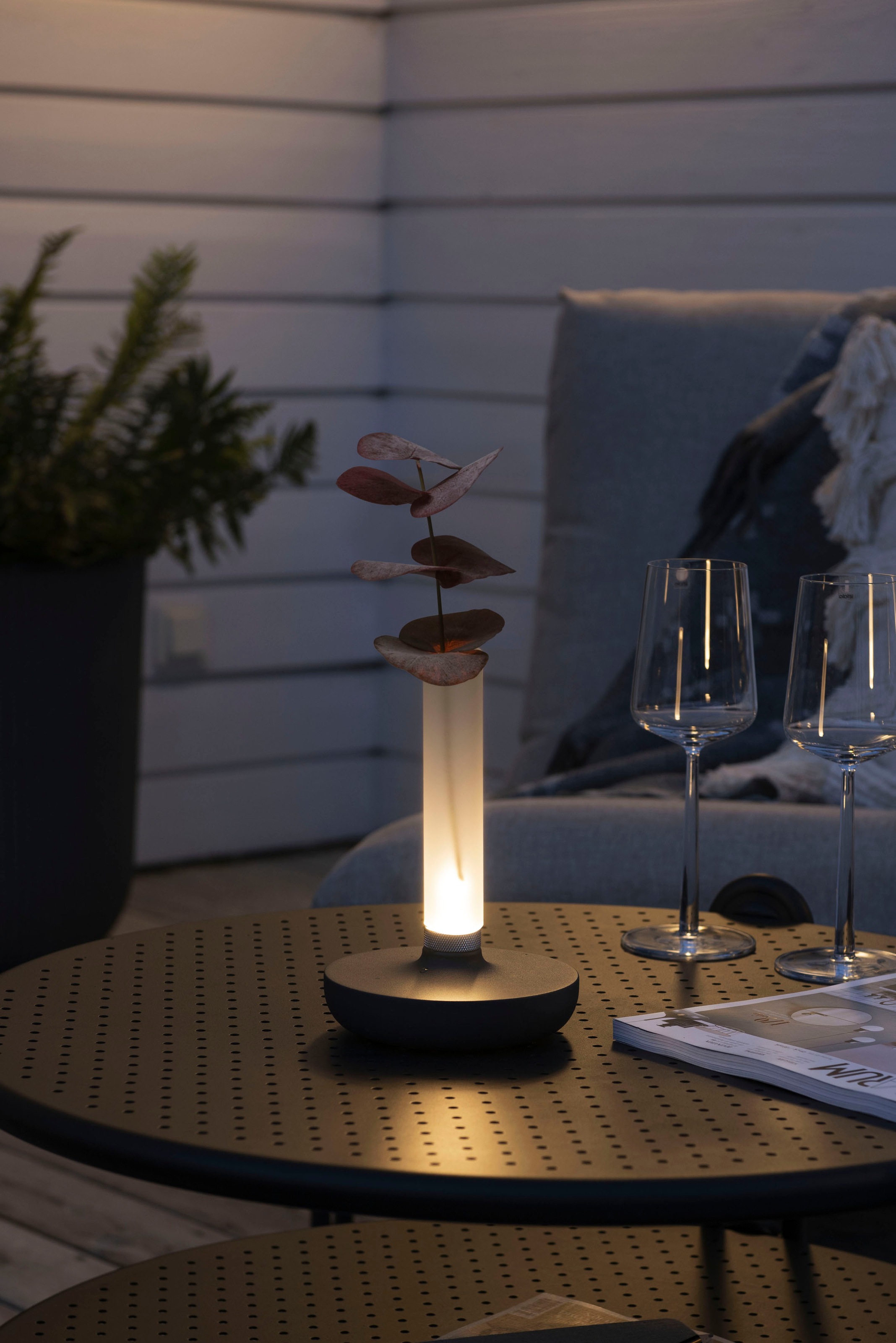 KONSTSMIDE LED Tischleuchte »Biarritz«, Leuchtmittel LED-Modul | LED fest integriert, Biarritz USB-Tischleuchte, 1800/2700/4000K, dimmbar