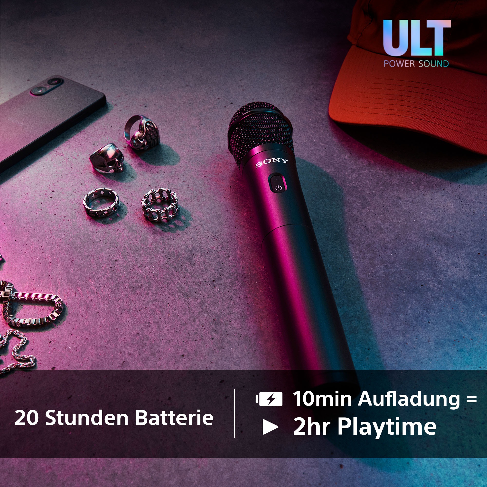 Sony Party-Lautsprecher »ULT Tower 9AC + ULT MIC1«, (Set)