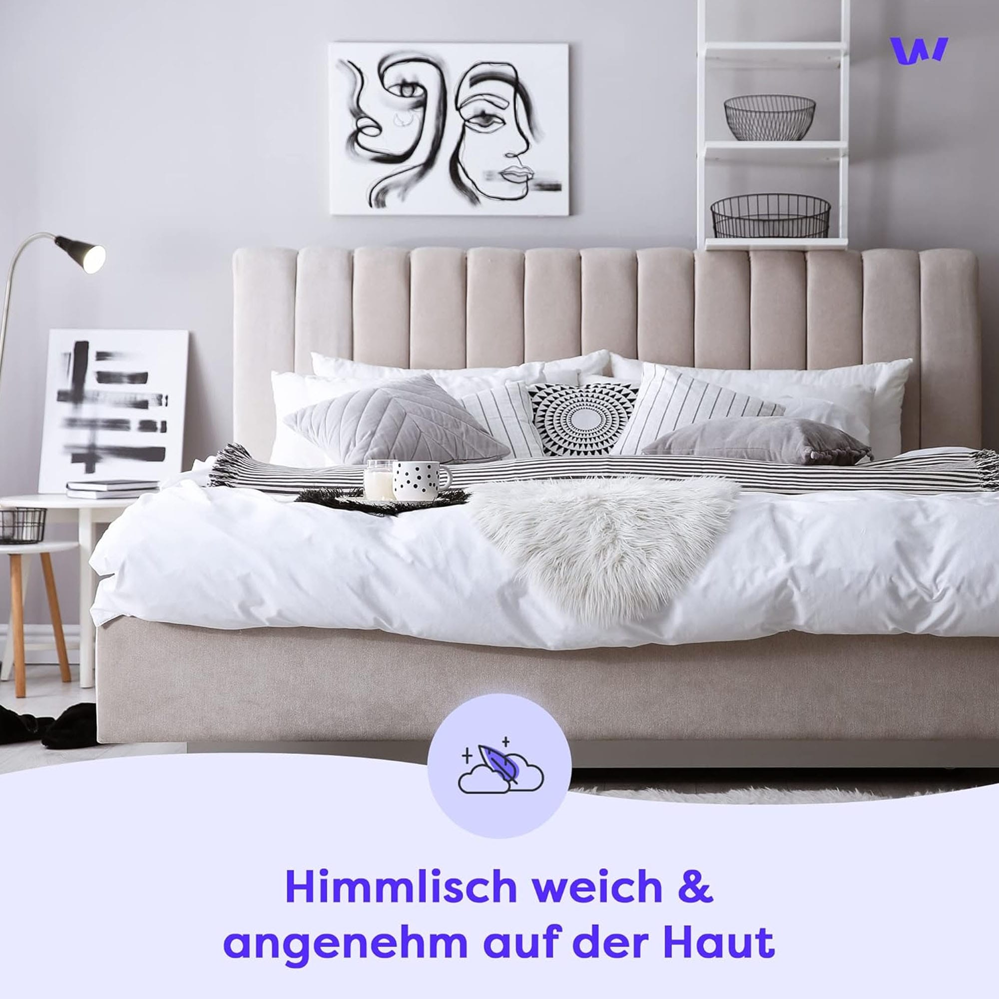 Wolkenfeld Bettwäsche »Renforcé Bettwäsche Baumwolle - Natürlich weiches Schlafgefühl« 3 tlg. 135x200 cm, 155x220 & Übergrößen I inkl. Kissenbezüge 80x80 I uni