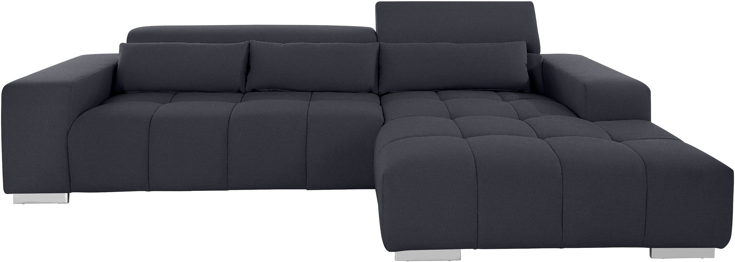 COTTA Ecksofa »Orion L-Form«, mit Kopfteilverstellung & 3 Nierenkissen