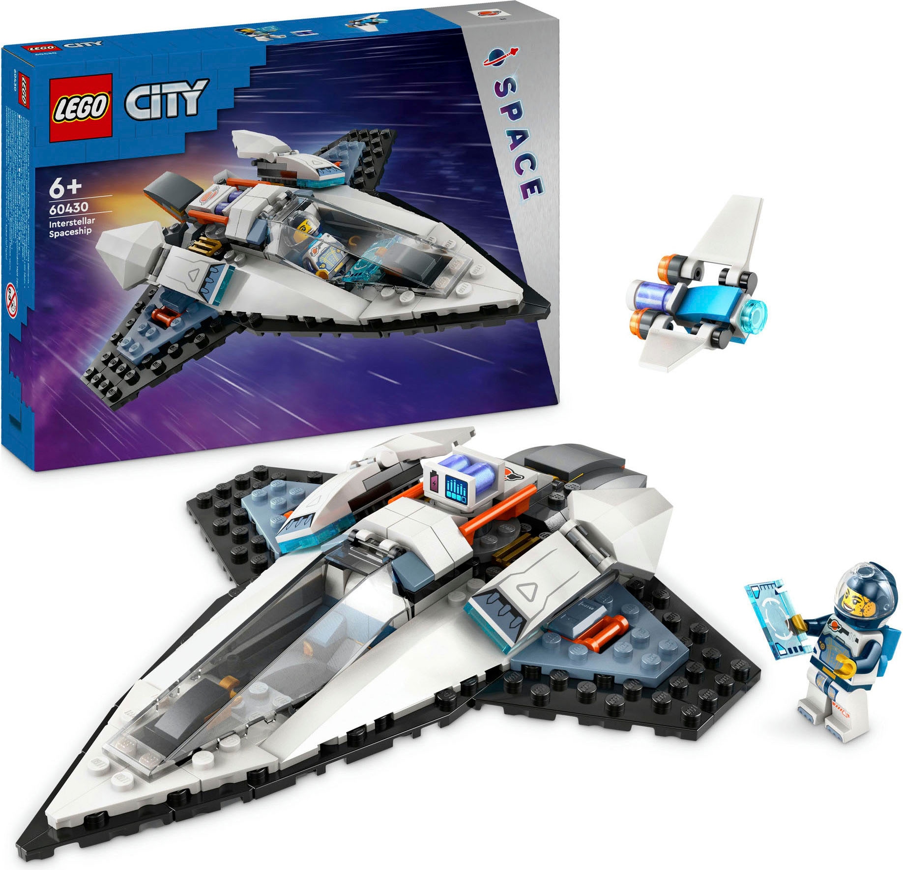 LEGO® Konstruktionsspielsteine »Raumschiff (60430), LEGO City«, (240 St.), Made in Europe