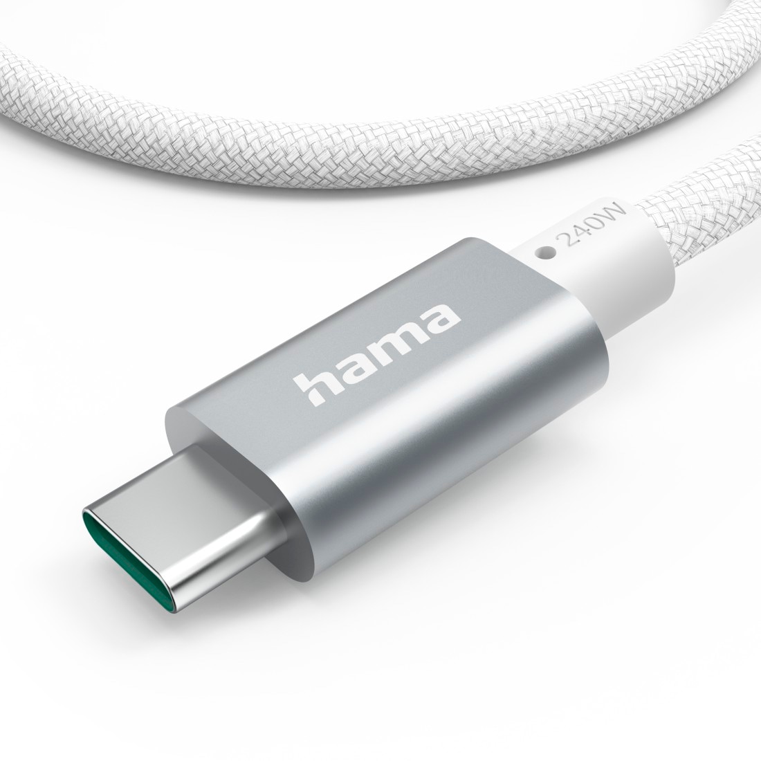 Hama USB-Kabel »Ladekabel, USB-C, 240W, "Full-Featured", 1,5m, weiß« USB Typ C | USB-C USB-C 150 cm Datenübertragung, Schnellladefunktion