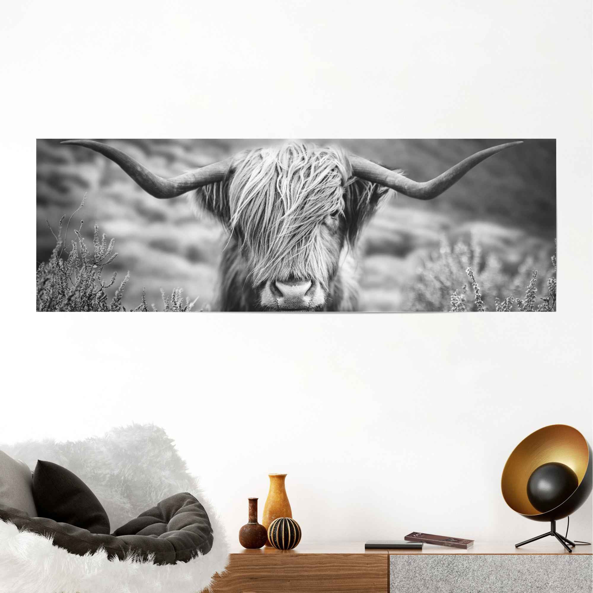 Reinders! Poster »Highlander Bulle Tiermotiv - Nahaufnahme - Hochlandrind  Bild«, (1 St.) auf Rechnung bestellen