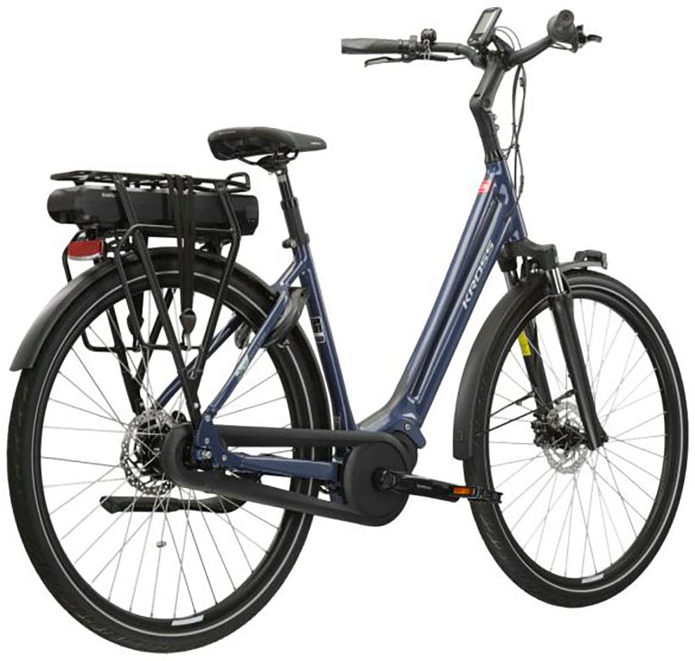 Kross E-Bike »E-Citybike Sentio Hybrid 4.0 28 Zoll blau«, 7 Gang, Shimano, NEXUS, Mittelmotor 250 W, Pedelec, Elektrofahrrad für Damen und Herren