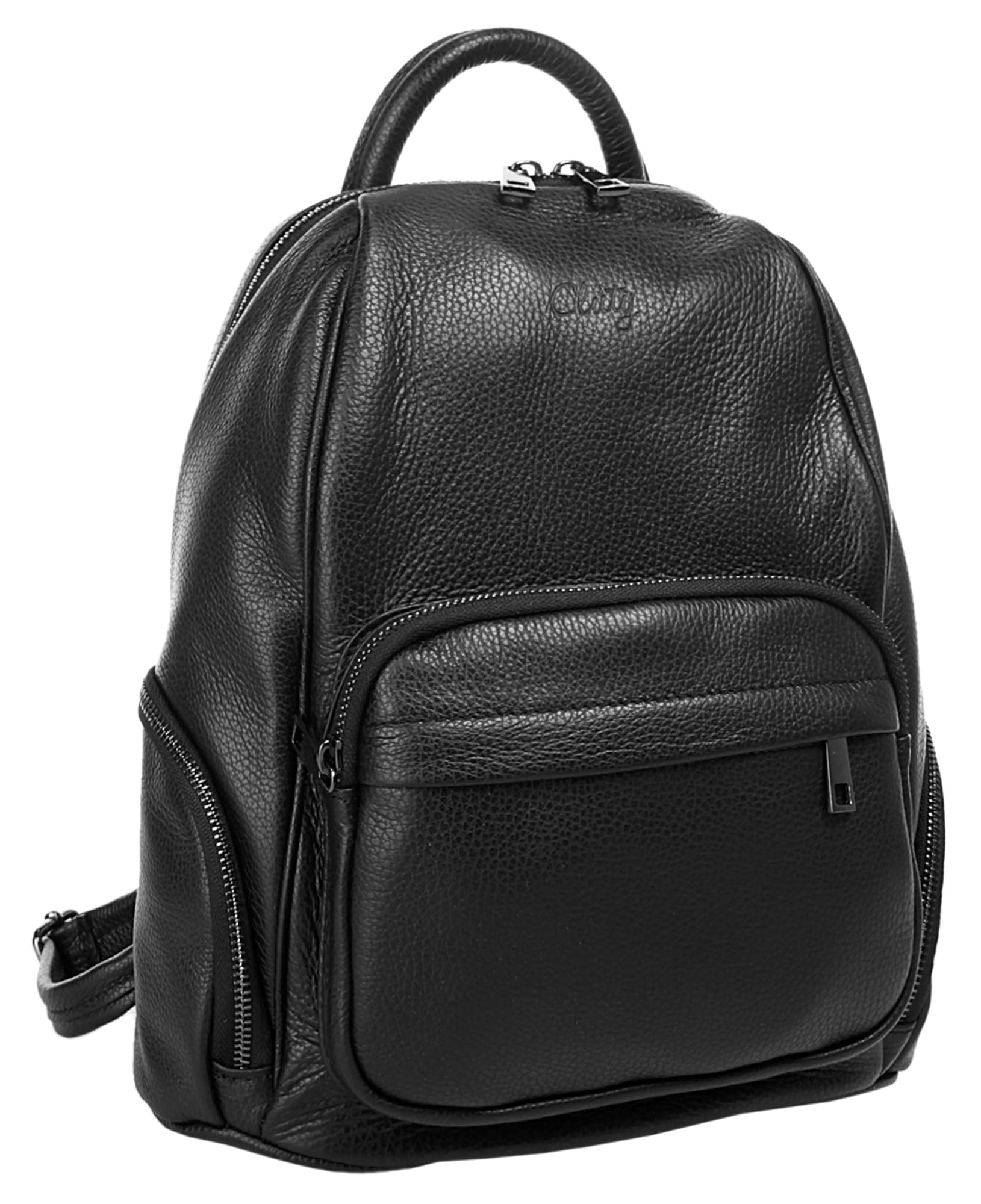 Cluty Cityrucksack, echt Leder, Made in Italy