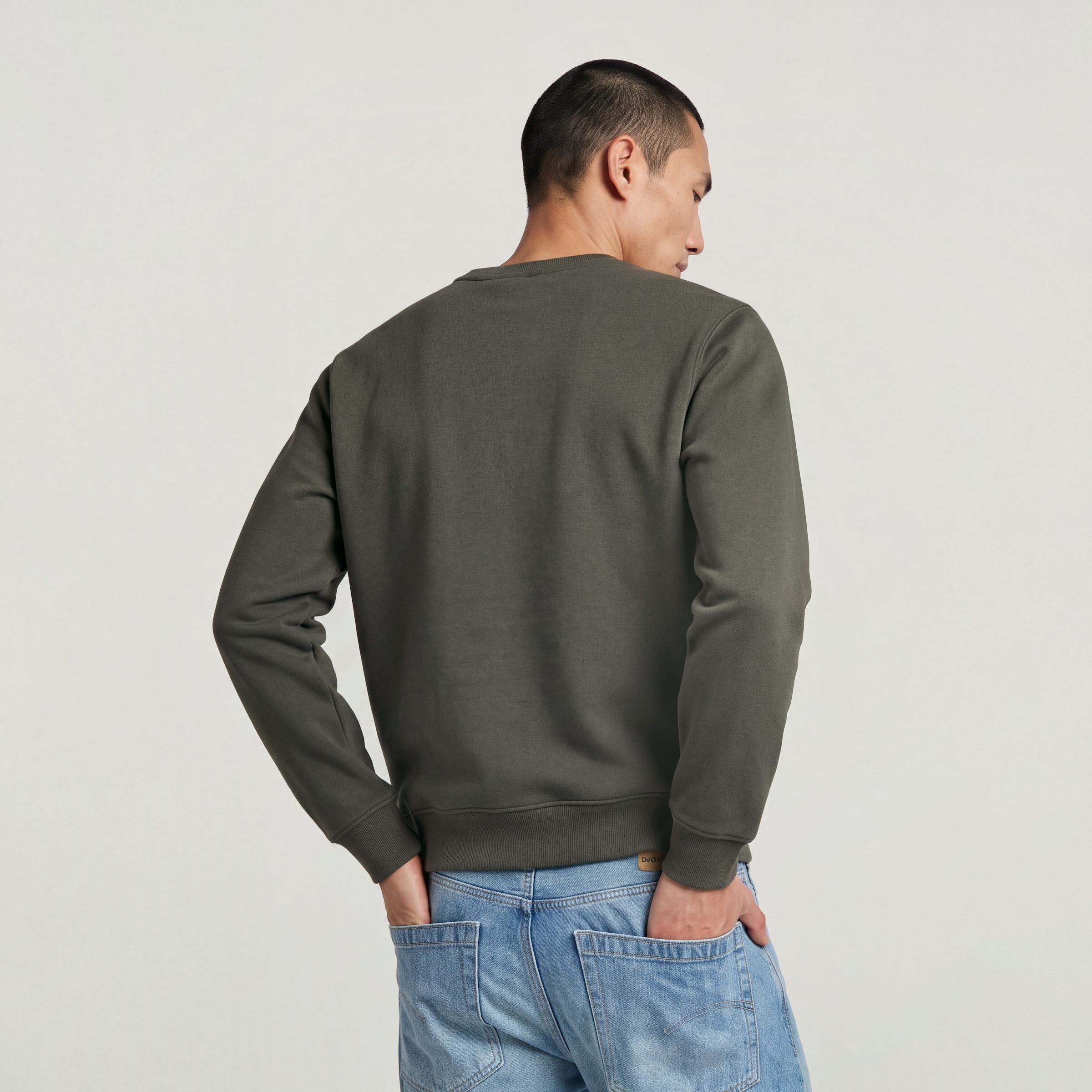 G-STAR Sweatshirt »Script r sw«, aus Baumwoll-Mix, Logoschriftzug
