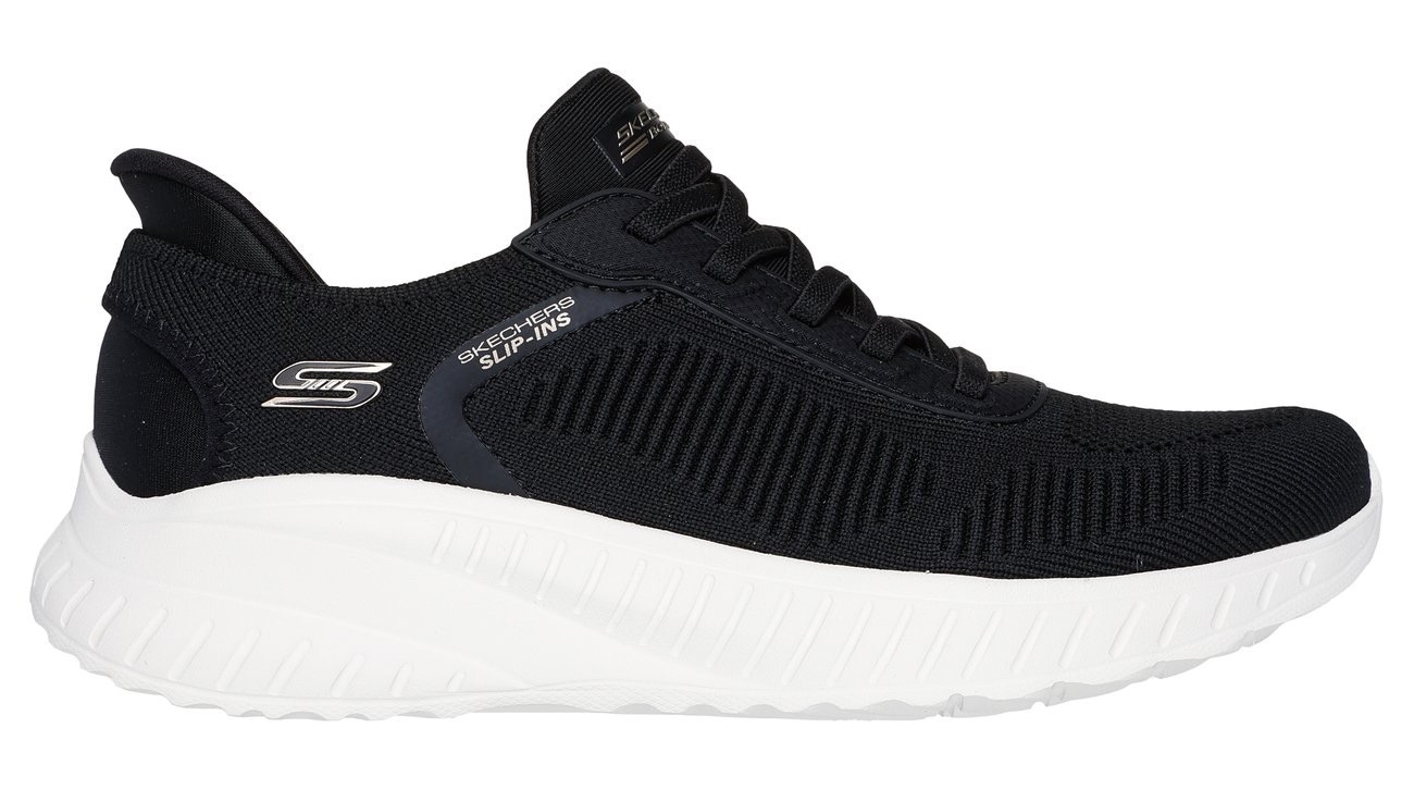 Skechers Slip-On Sneaker »BOBS SQUAD CHAOS-CURRENT MUSE«, Slipper, Freizeitschuh in veganer Verarbeitung