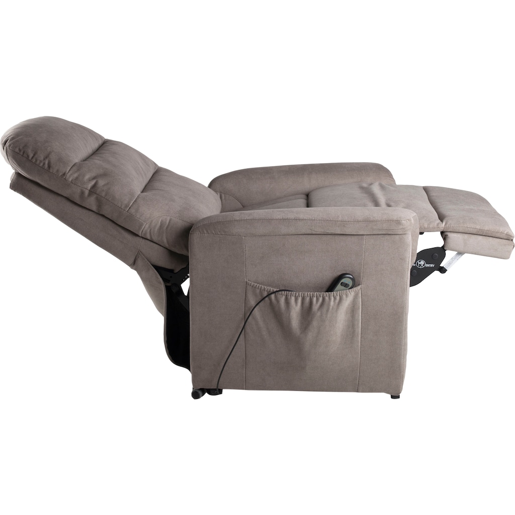 Duo Collection TV-Sessel »Whitehorse XXL bis 150 kg belastbar, mit elektrischer Aufstehhilfe«, Relaxfunktion und Taschenfederkern mit Stahlwellenunterfederung