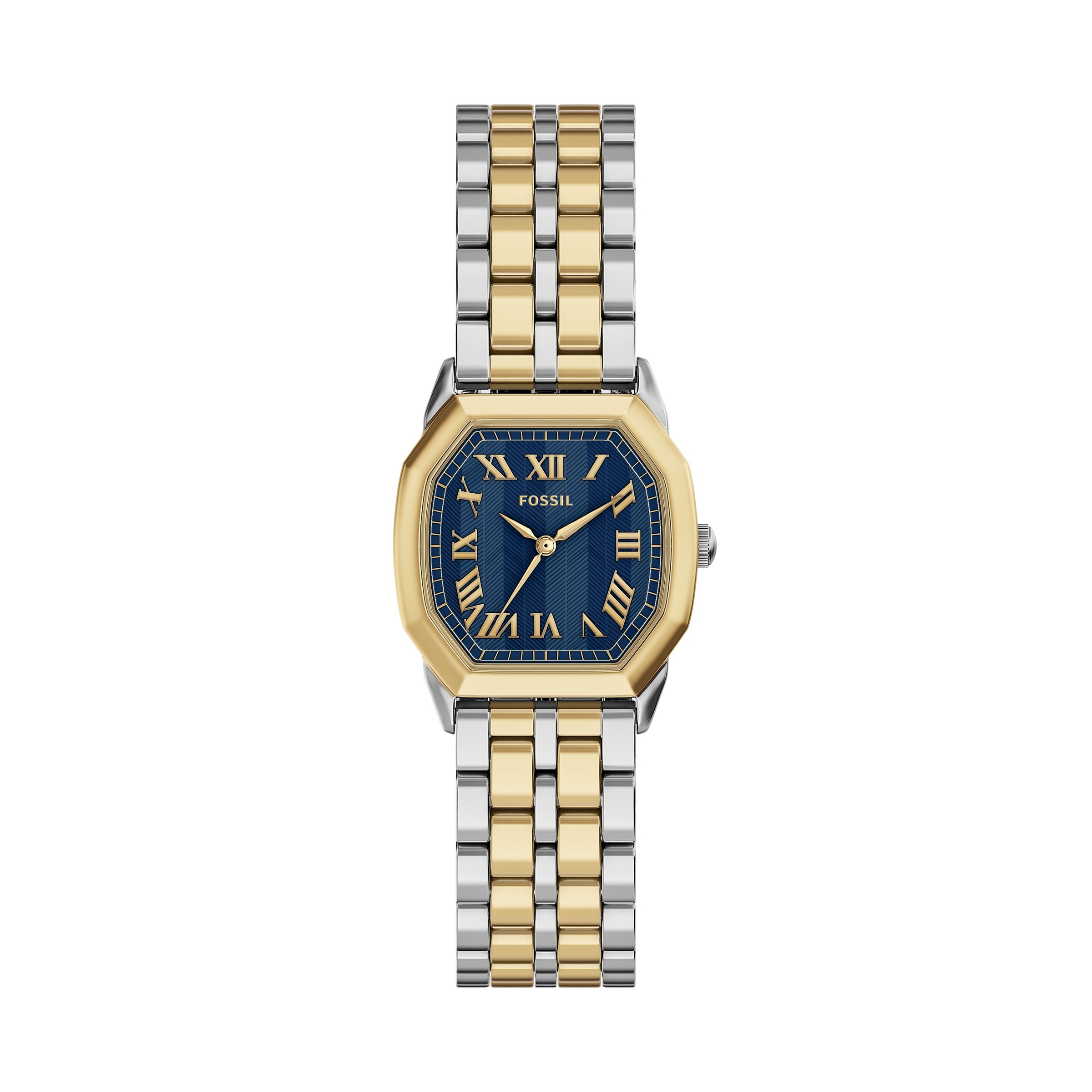 Fossil Quarzuhr »Harlow« Armbanduhr, Damenuhr, Edelstahlarmband, analog