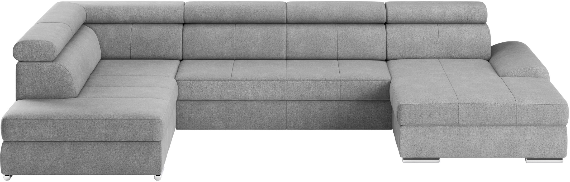 sit&more Wohnlandschaft »U-Form«, mit verstellbaren Kopfteilen, wahlweise mit Bettfunktion
