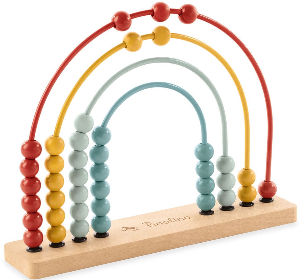 Pinolino Lernspielzeug "Abakus-Regenbogen - Ruby" aus Holz, FSC - schützt Wald