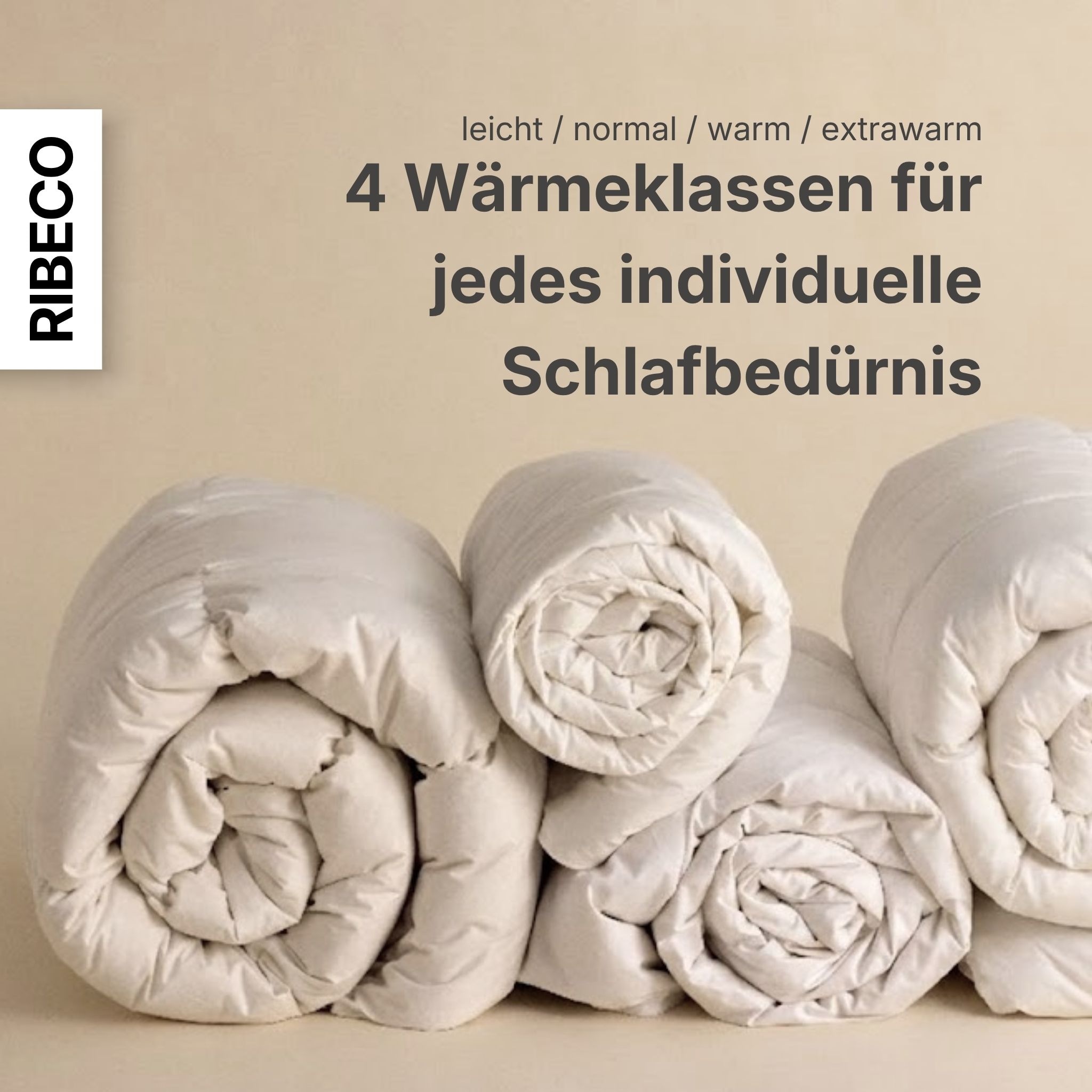 RIBECO Daunenbettdecke »Johanna, Bettdecke in 135x200 und 155x220cm und weiteren Größen« leicht Füllung 80Daunen20Federn 1 Stk. tlg. Topseller, Daunen und Federn, Daunendecke, Federdecke, Made in Germany