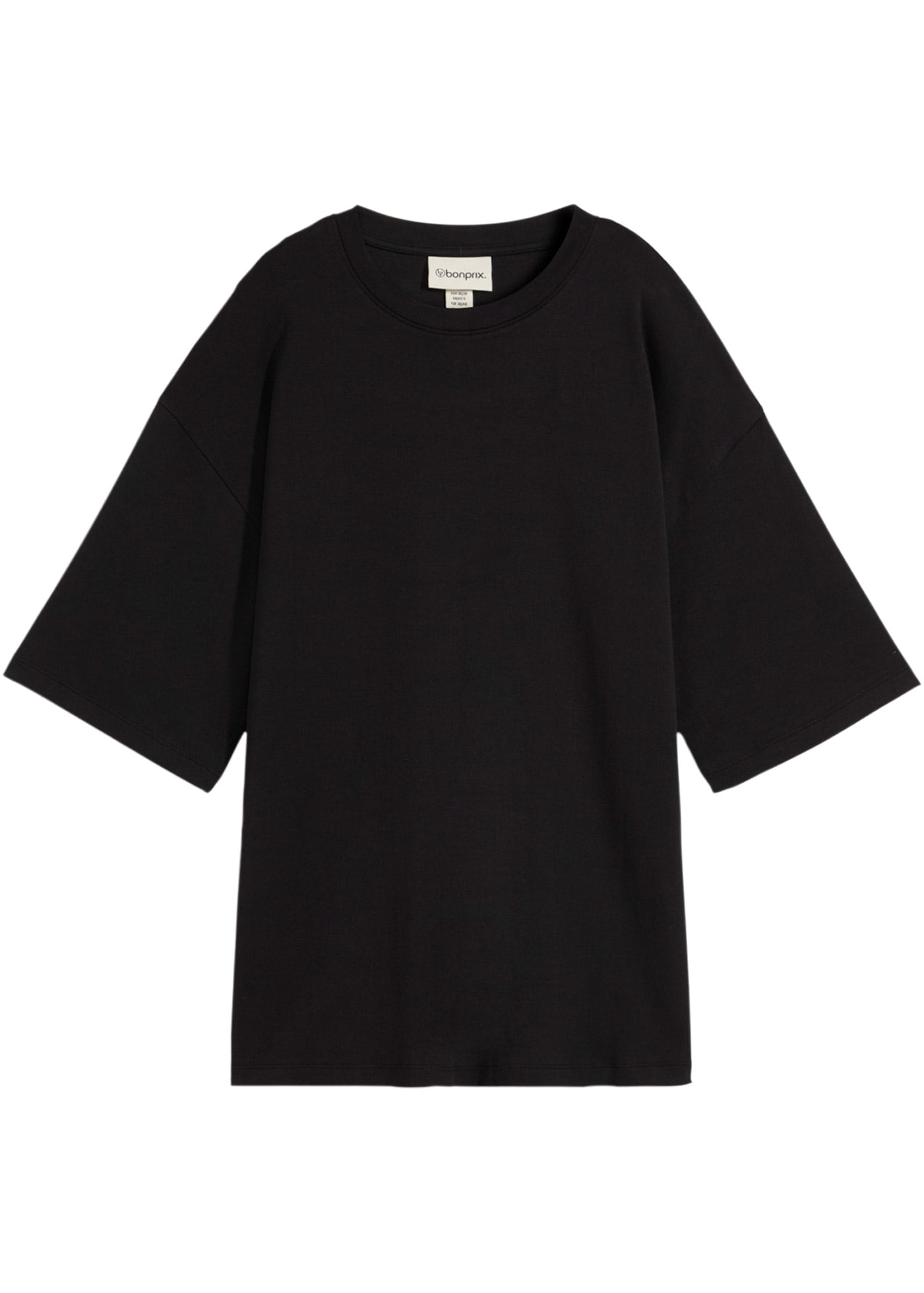 bonprix Longshirt Oversized Schnitt, Halbarm, für Frühling und Sommer