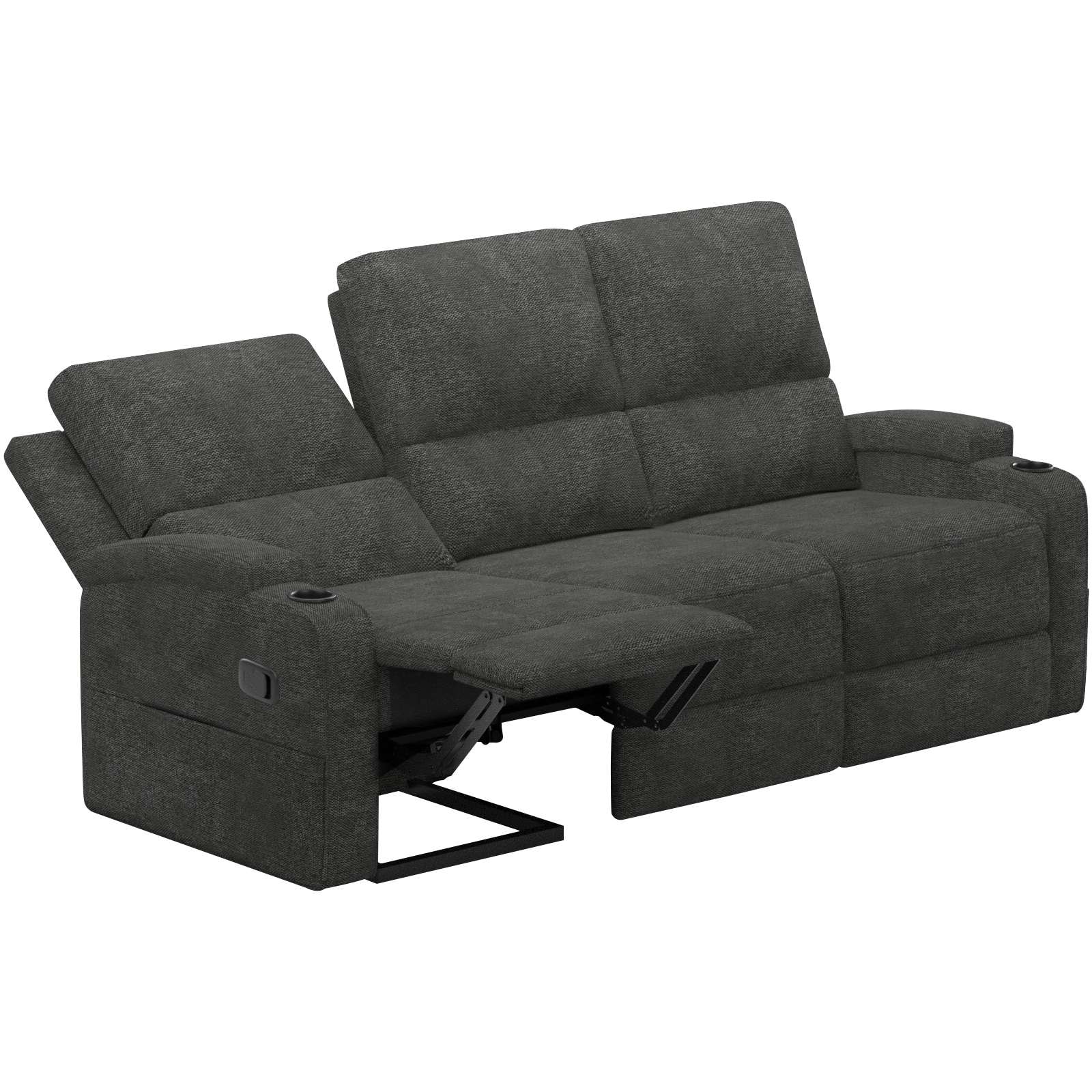 Home affaire 3-Sitzer »Napori« Kinosofa mit 2 x Relaxfunktion und Getränkehalter