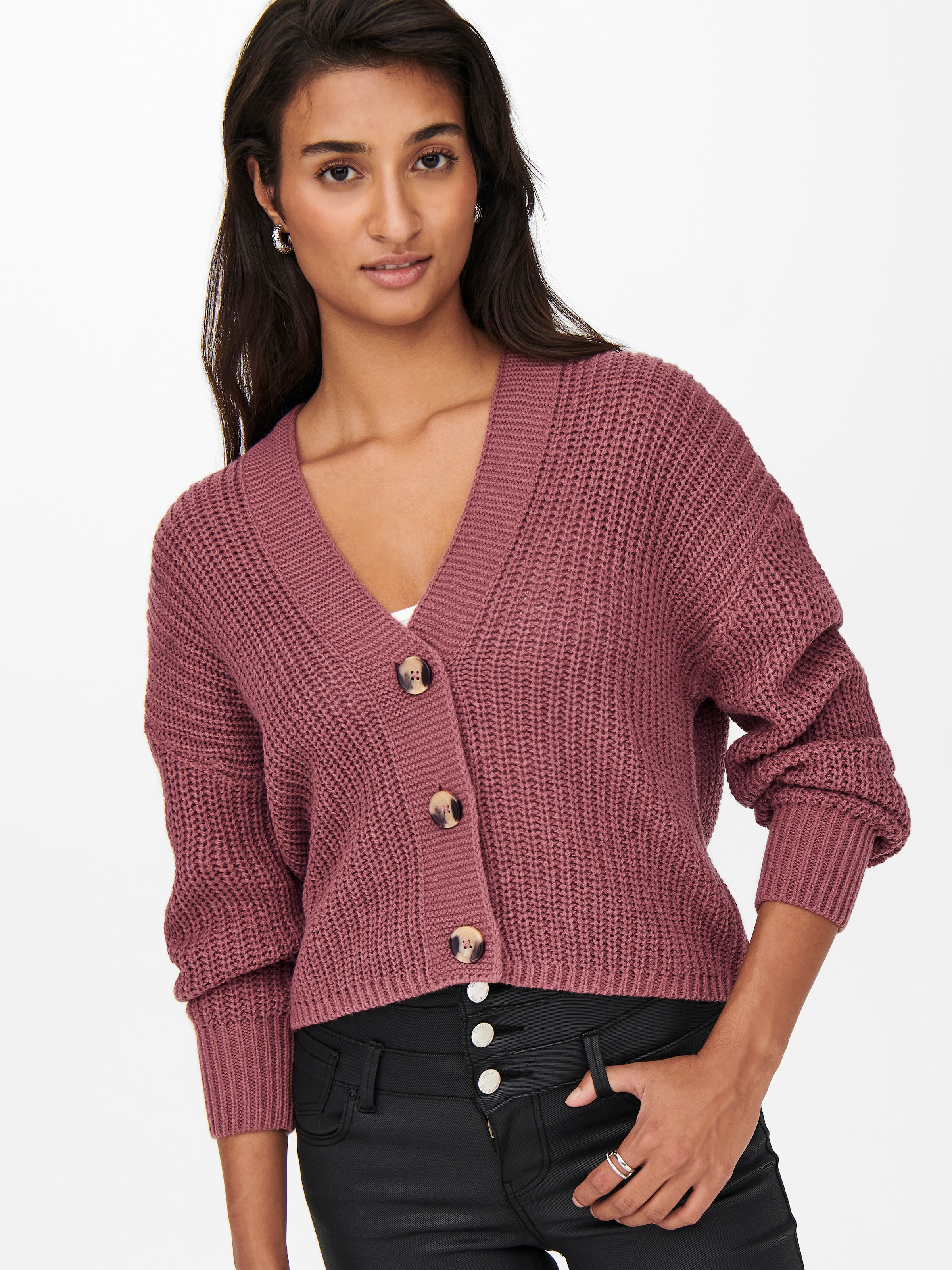 ONLY Strickjacke »ONLCAROL NICE L/S CARDIGAN KNT NOOS« Kunstfaser, regular fit