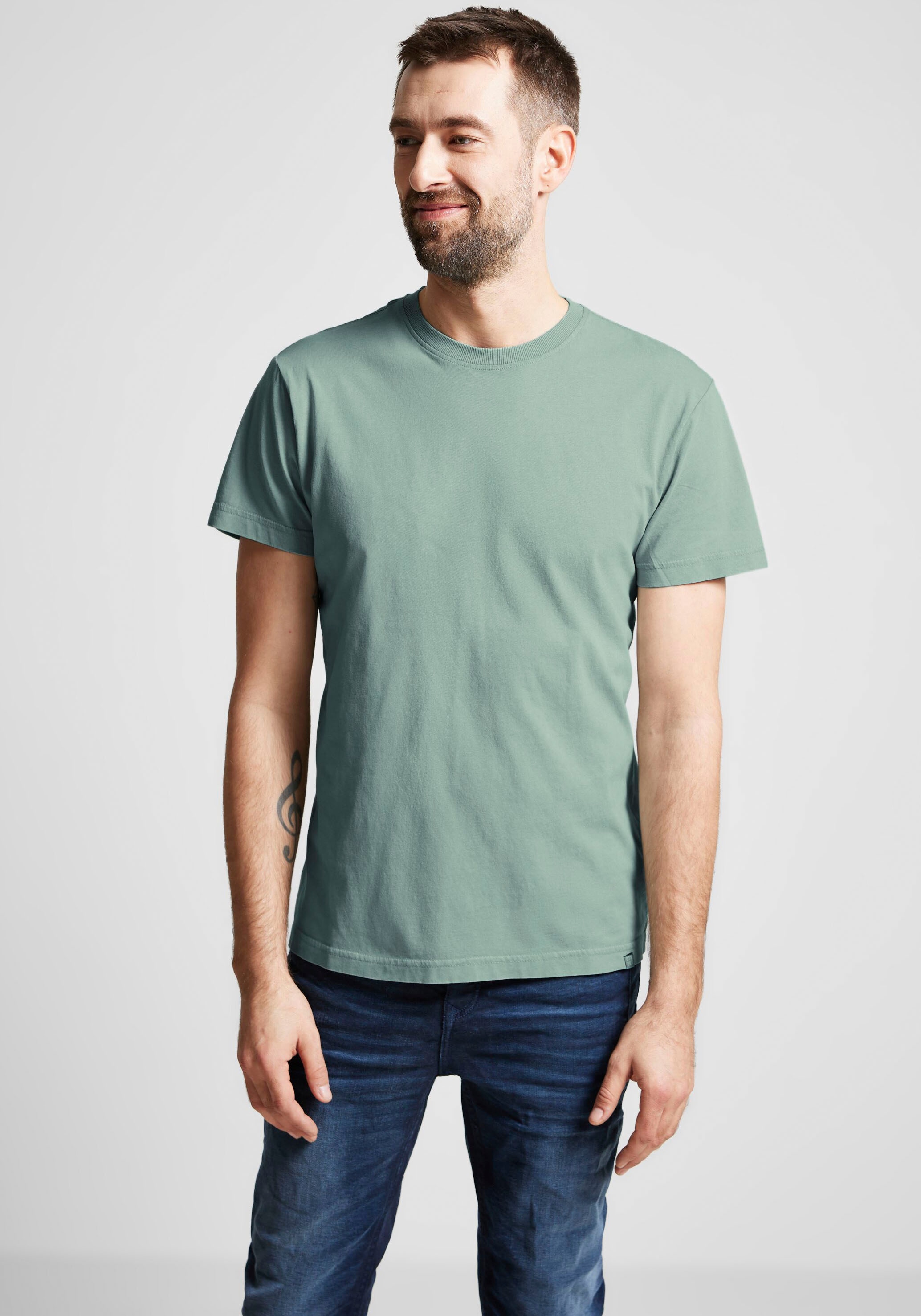 ♕ MEN ONE hüftbedeckender mit STREET T-Shirt, Länge bei