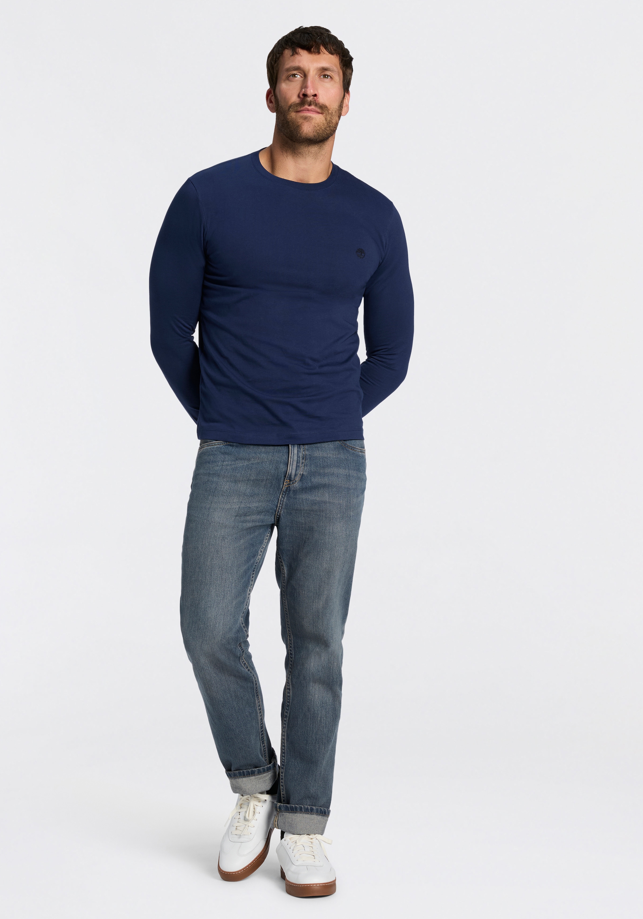 Timberland Langarmshirt »EXETER RIVER - Tree Embroidered LS« Langarmshirt, aus Baumwolle, in den Größen S bis XXXL