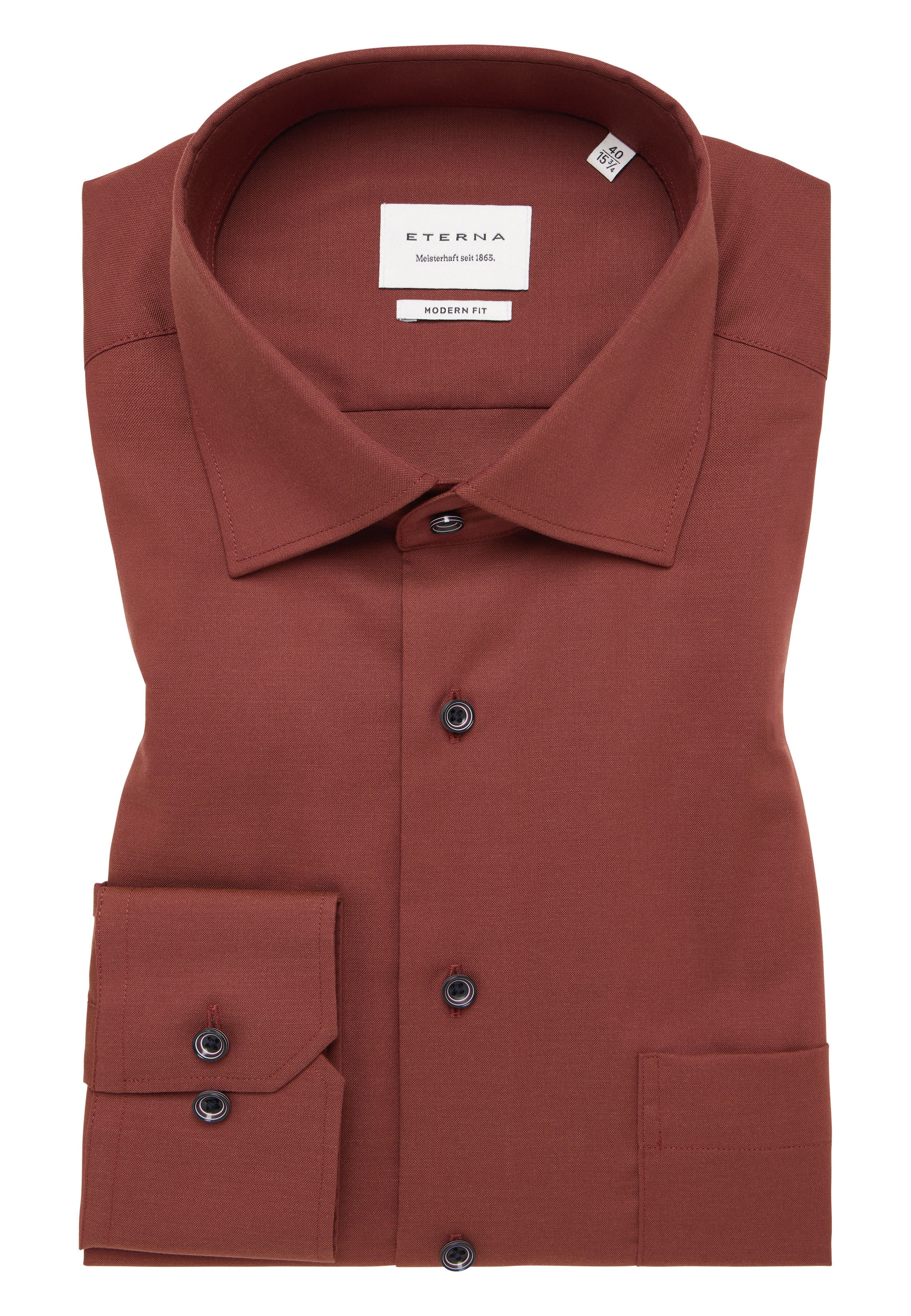Eterna Langarmhemd »MODERN FIT«, NON IRON (bügelfrei)