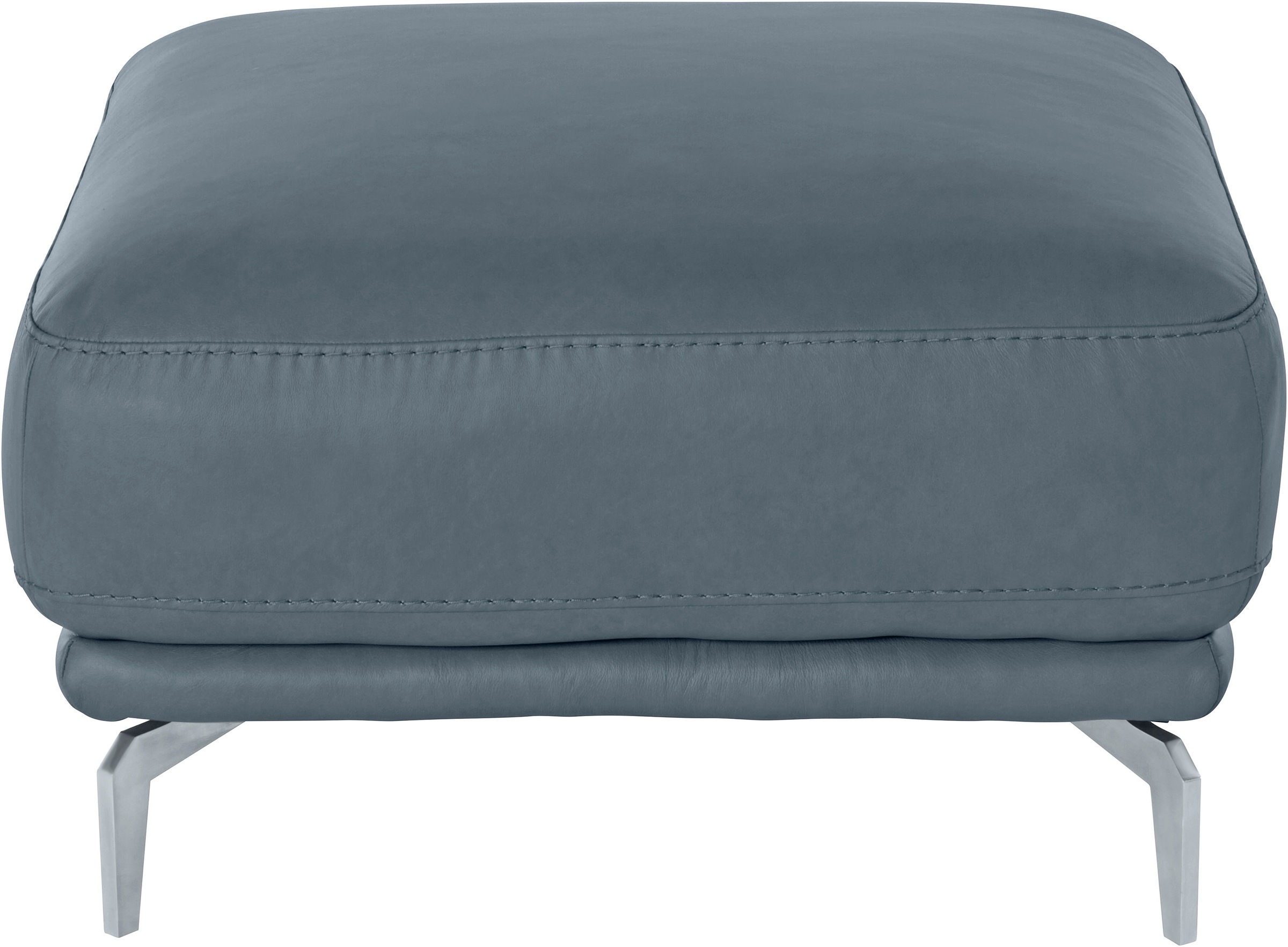 W.SCHILLIG Hocker »montanaa«, mit Metallfüßen in Silber matt, Breite 71 cm