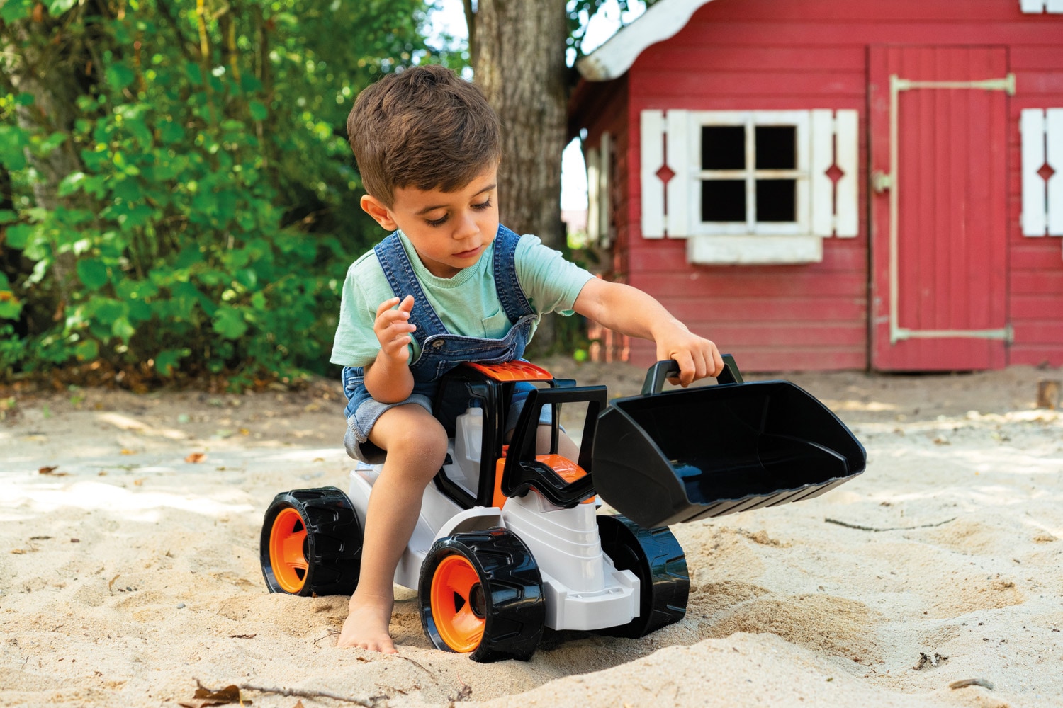 Lena® Spielzeug-Aufsitzbagger »Giga Trucks Aufsitz-Schaufellader« Made in Europe